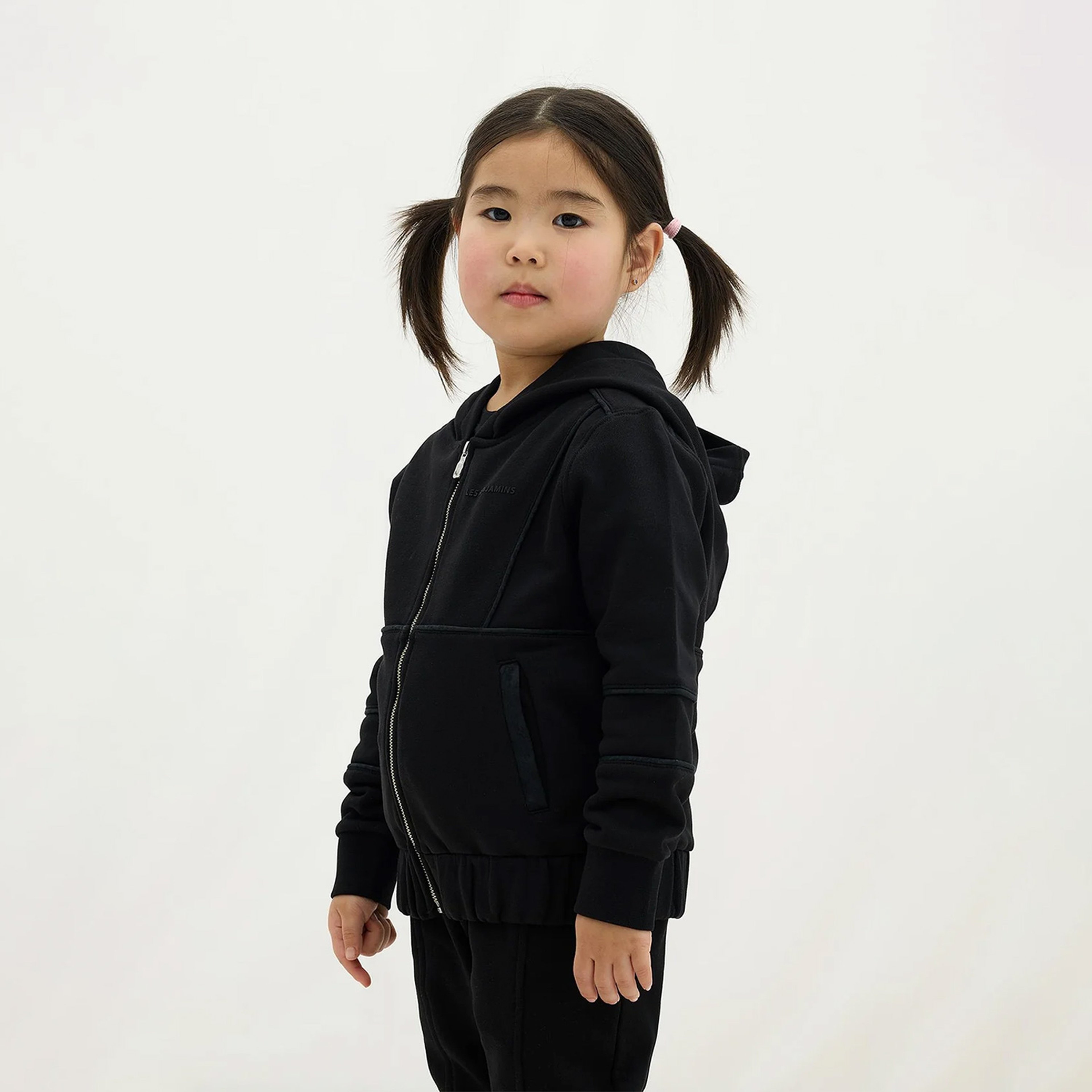 Les Benjamins Zip 401 Çocuk Siyah Hoodie