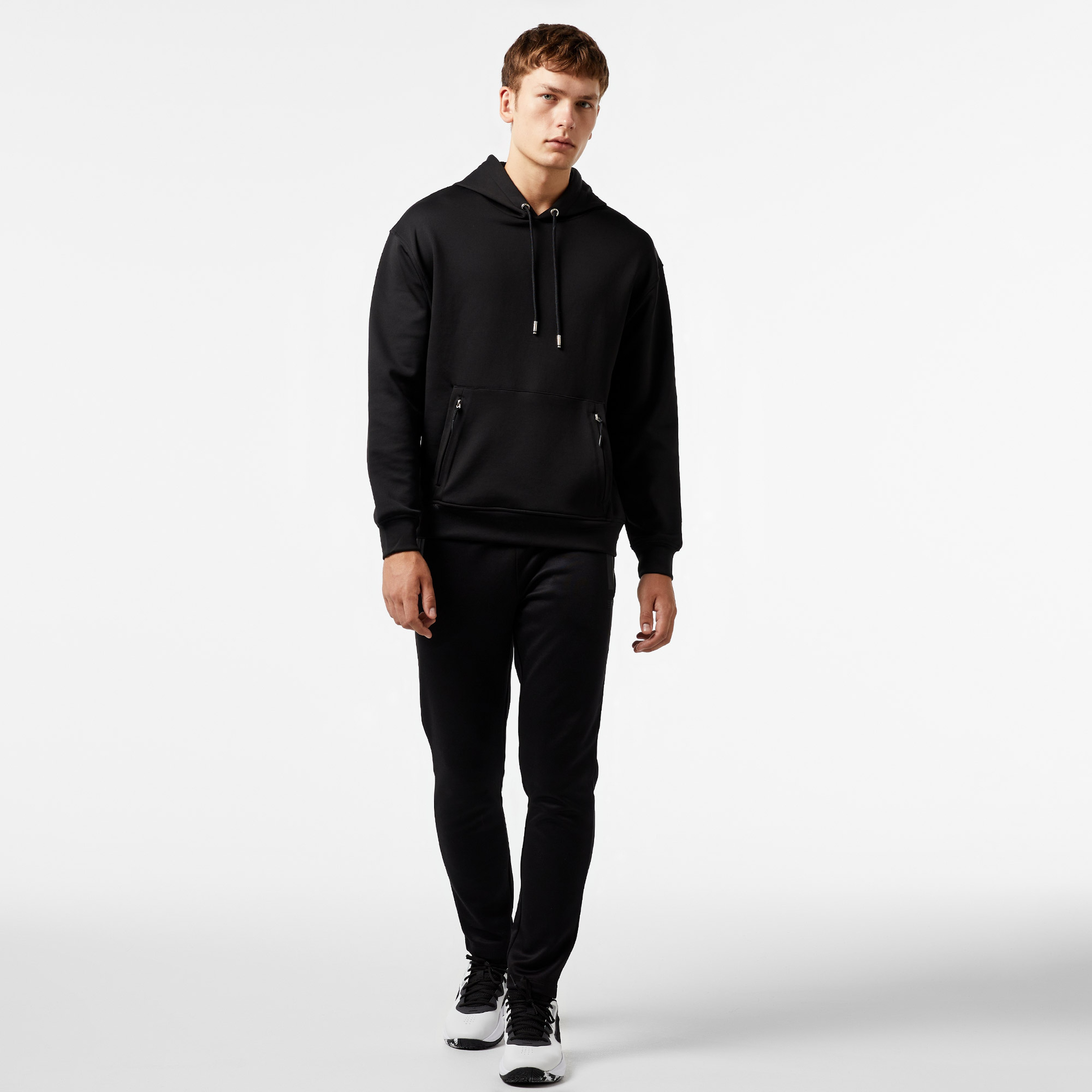 Sportempt St234 Erkek Siyah Hoodie