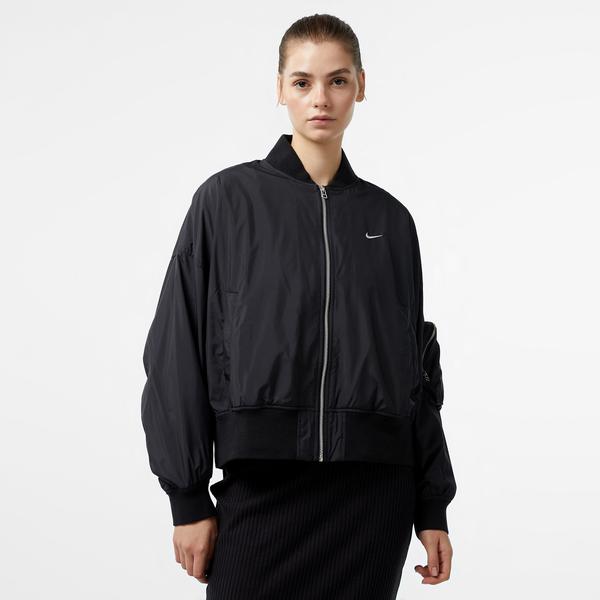 Nike Sportswear Essential Bol Kesim Bomber Kadın Siyah Ceket