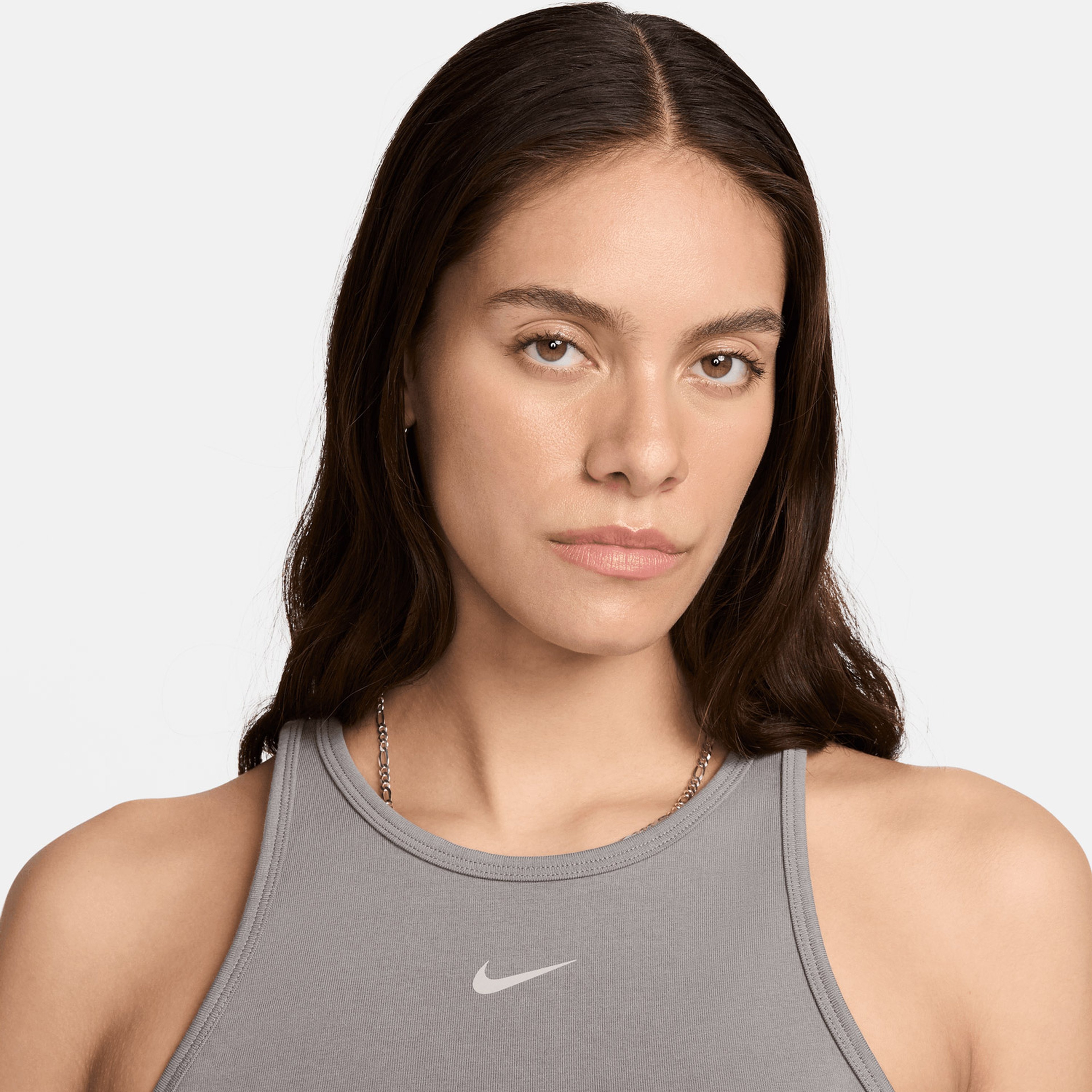 Nike Sportswear Kadın Gri Crop T-Shirt