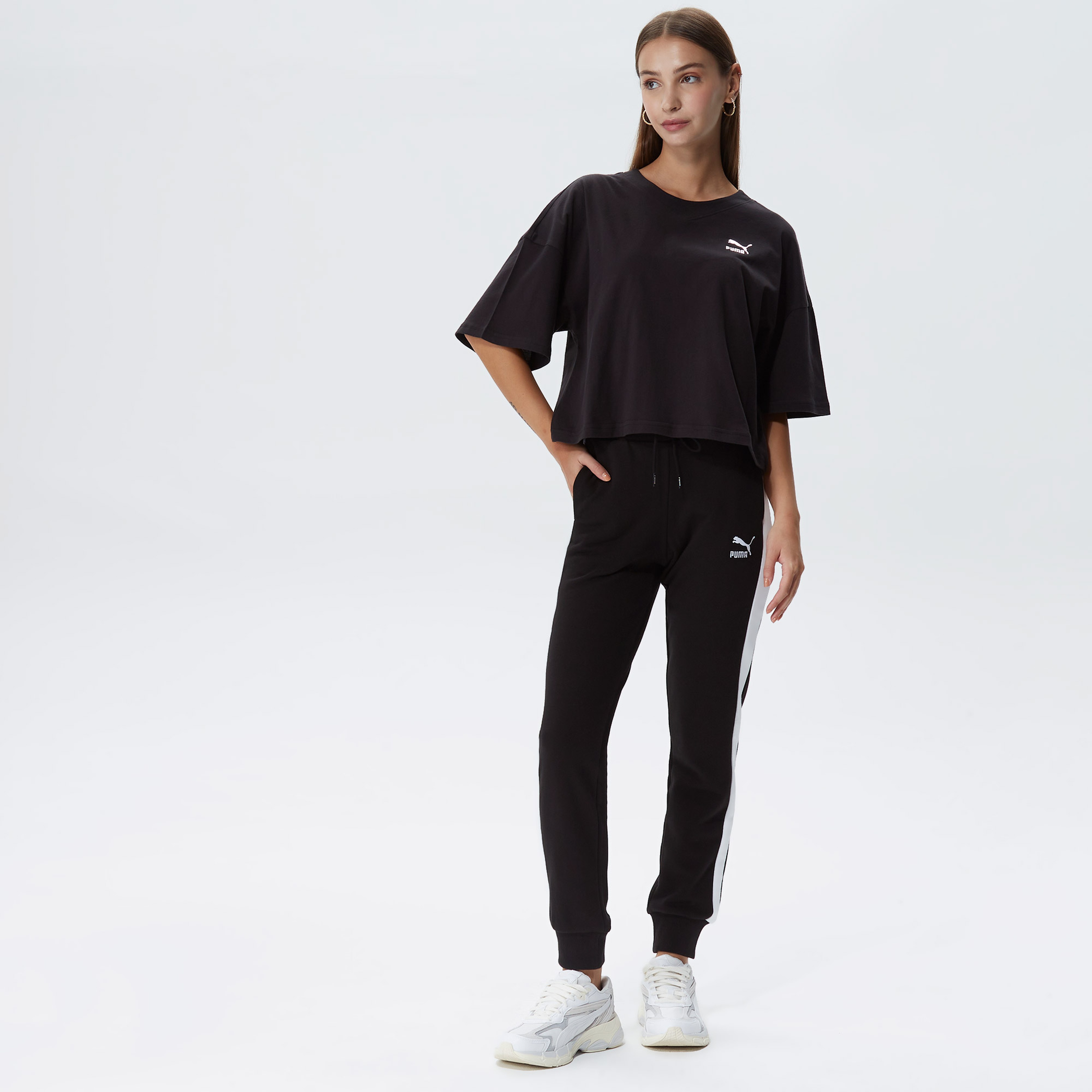 Puma Iconic T7 Kadın Siyah Eşofman Altı