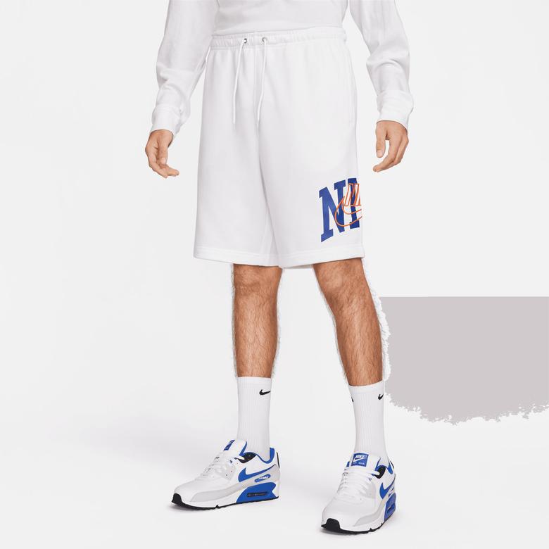 Nike Club Fleece Erkek Beyaz Şort