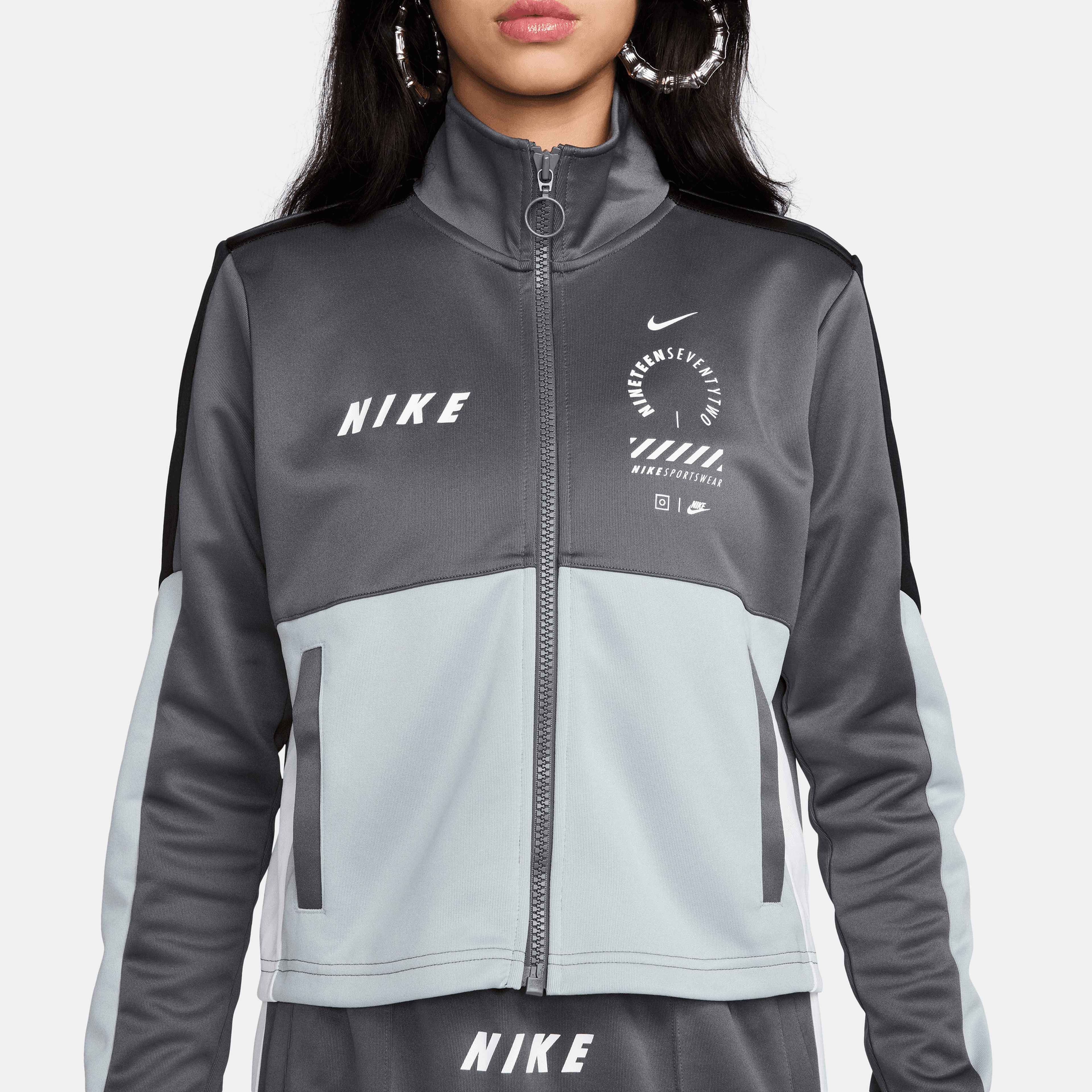 Nike Sportswear Kadın Gri Eşofman Üstü