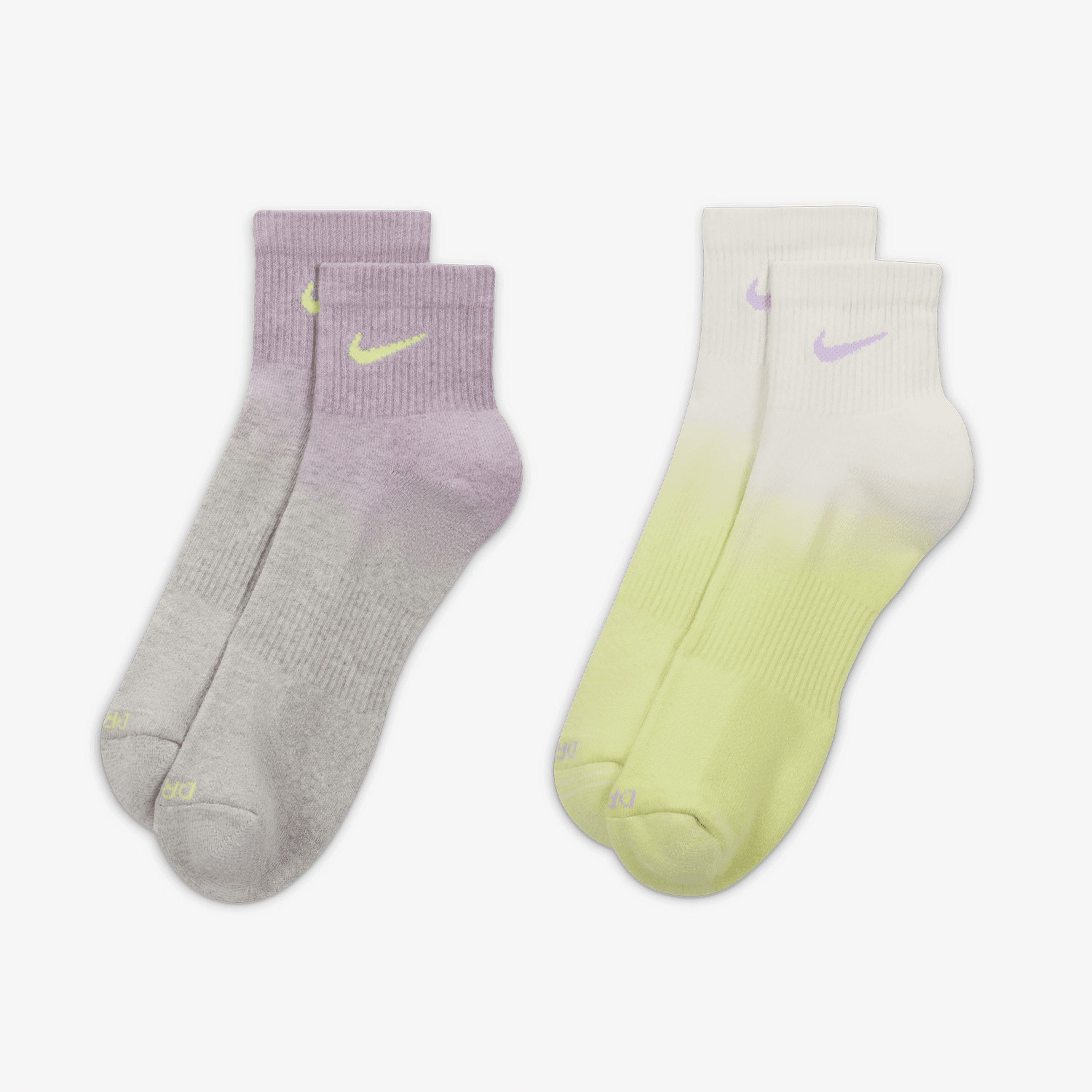 Nike Everyday Plus Unisex Renkli 2'li Çorap