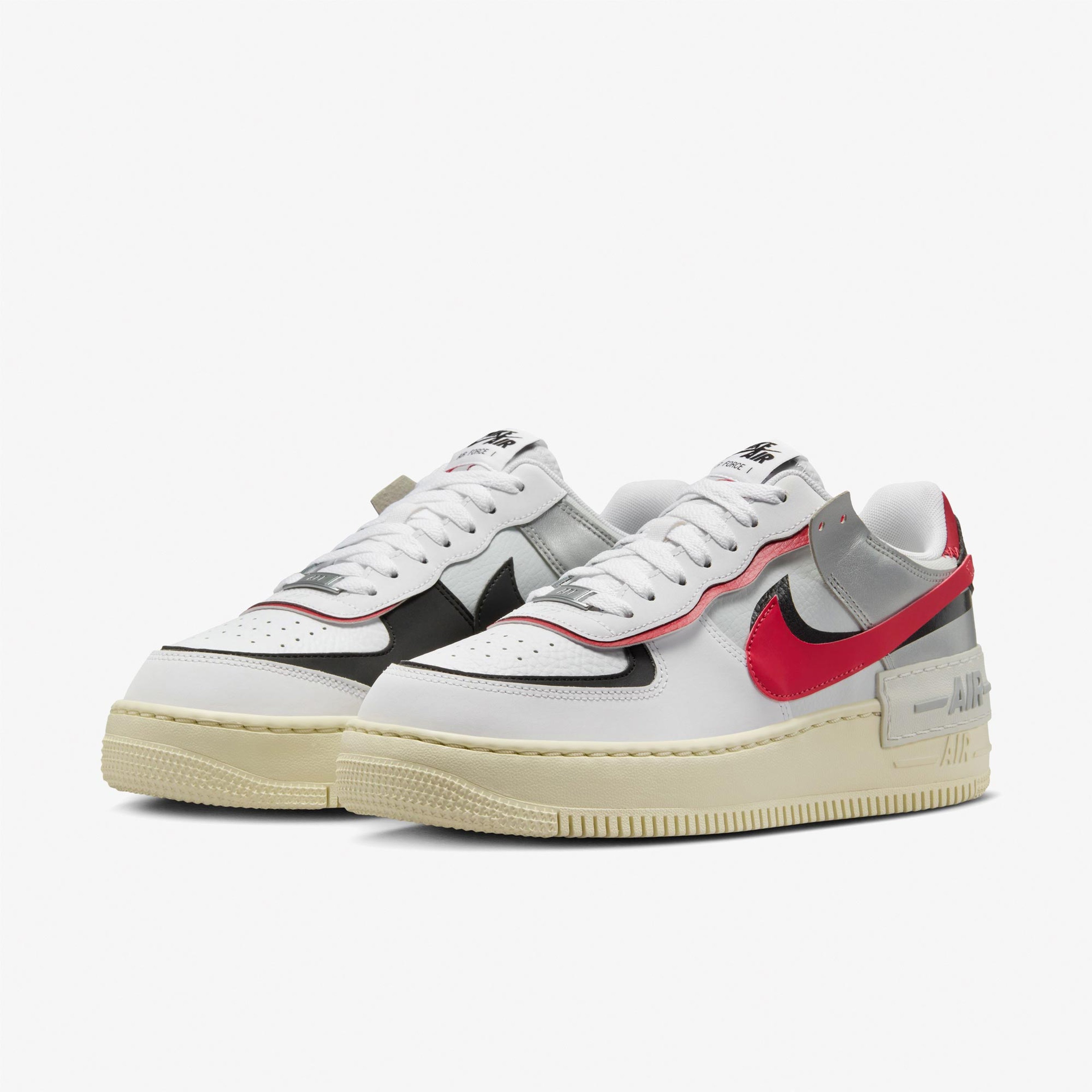 Nike Air Force 1 Shadow Kadın Kırmızı Beyaz Sneaker