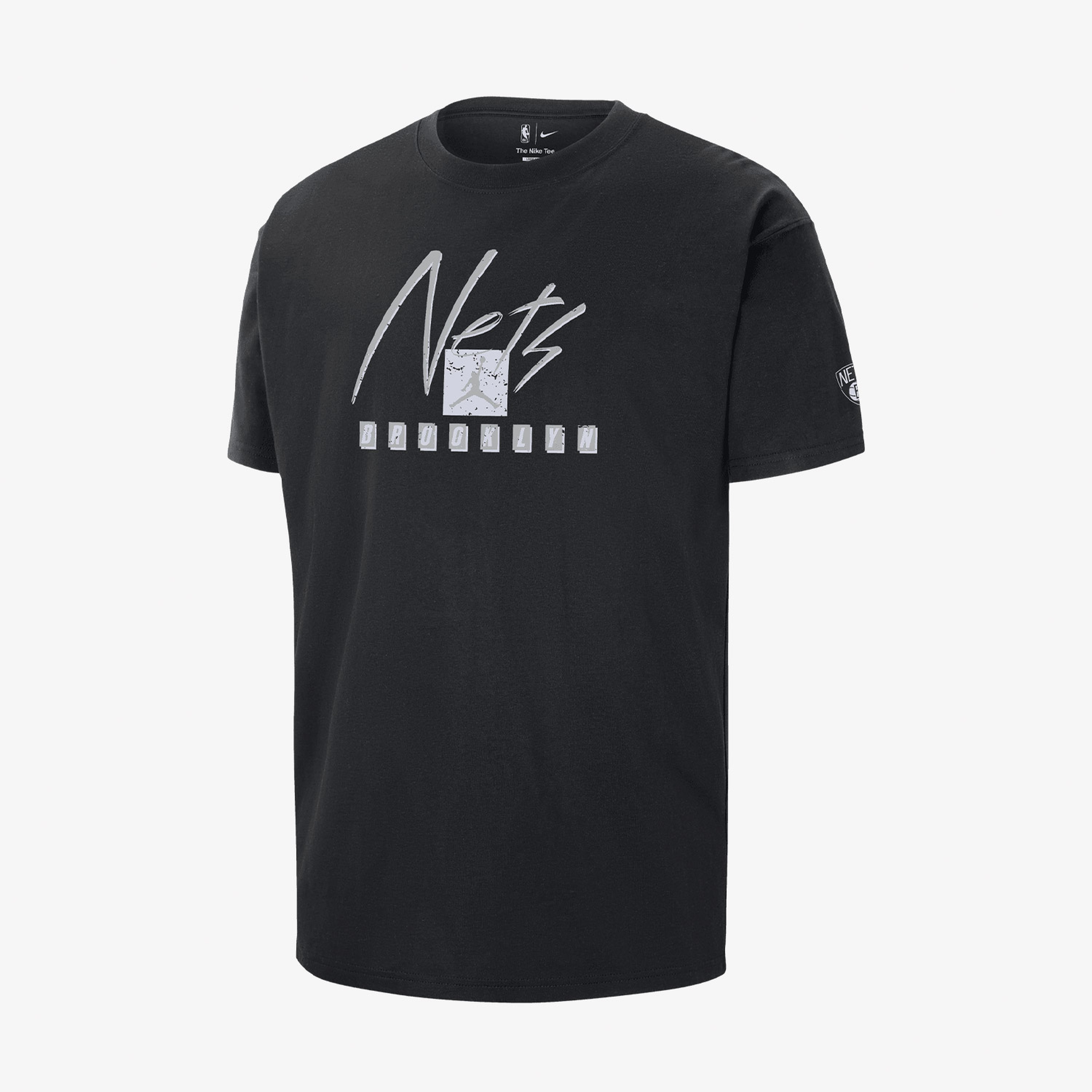 Jordan Brooklyn Nets Courtside Statement Edition Erkek Siyah T-Shirt
