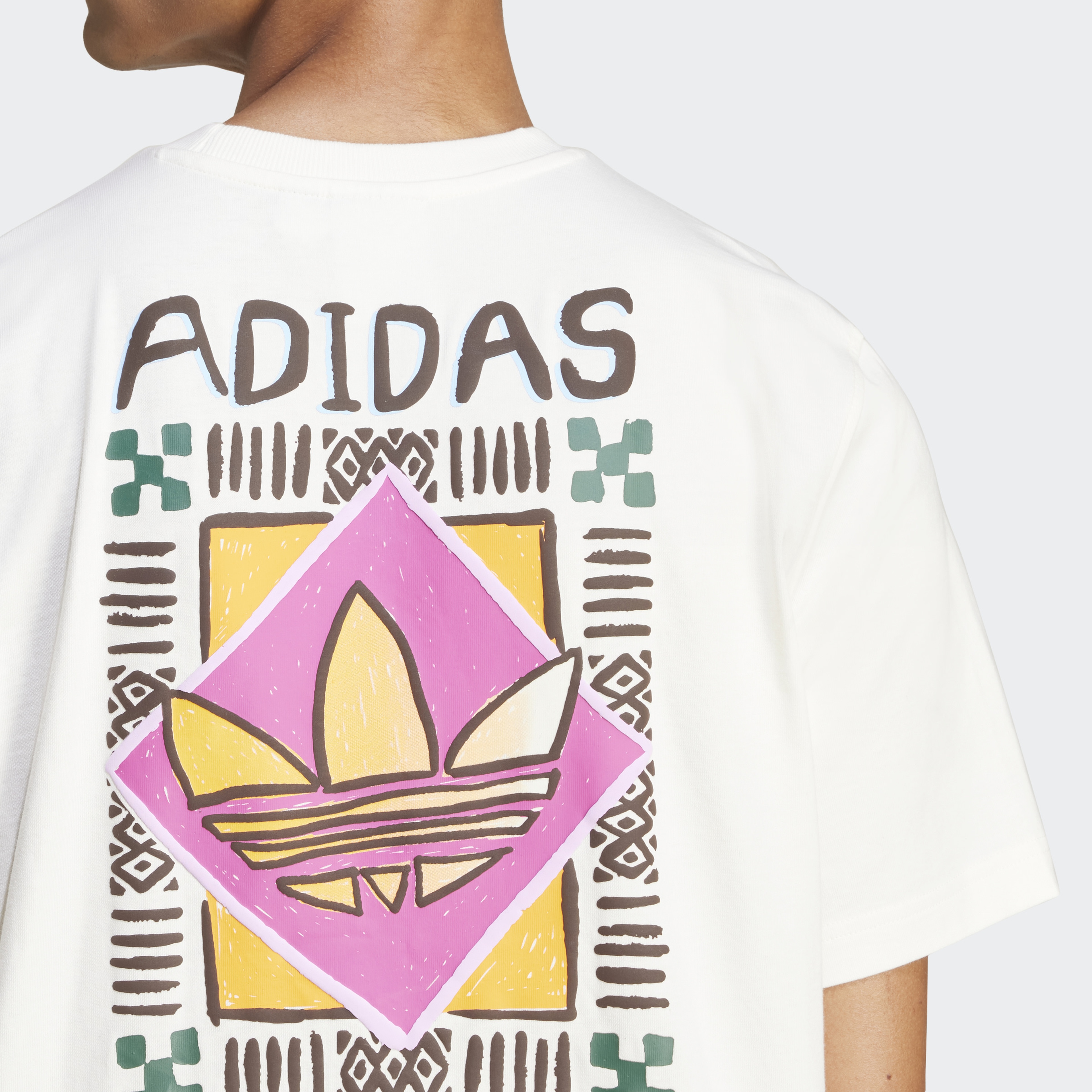 adidas 80S Premium Graphic Erkek Beyaz T-Shirt