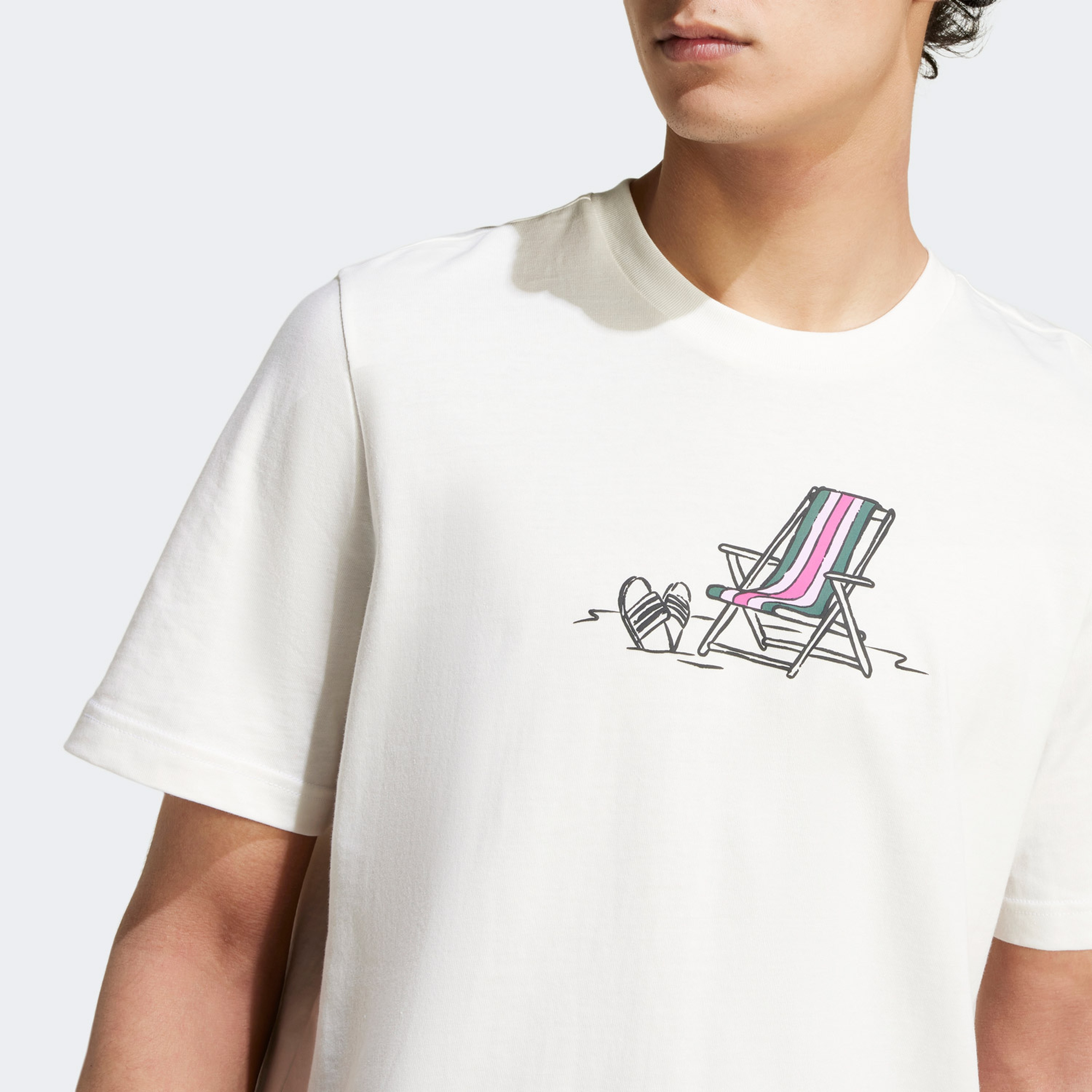 adidas 80S Gfx Erkek Beyaz T-Shirt