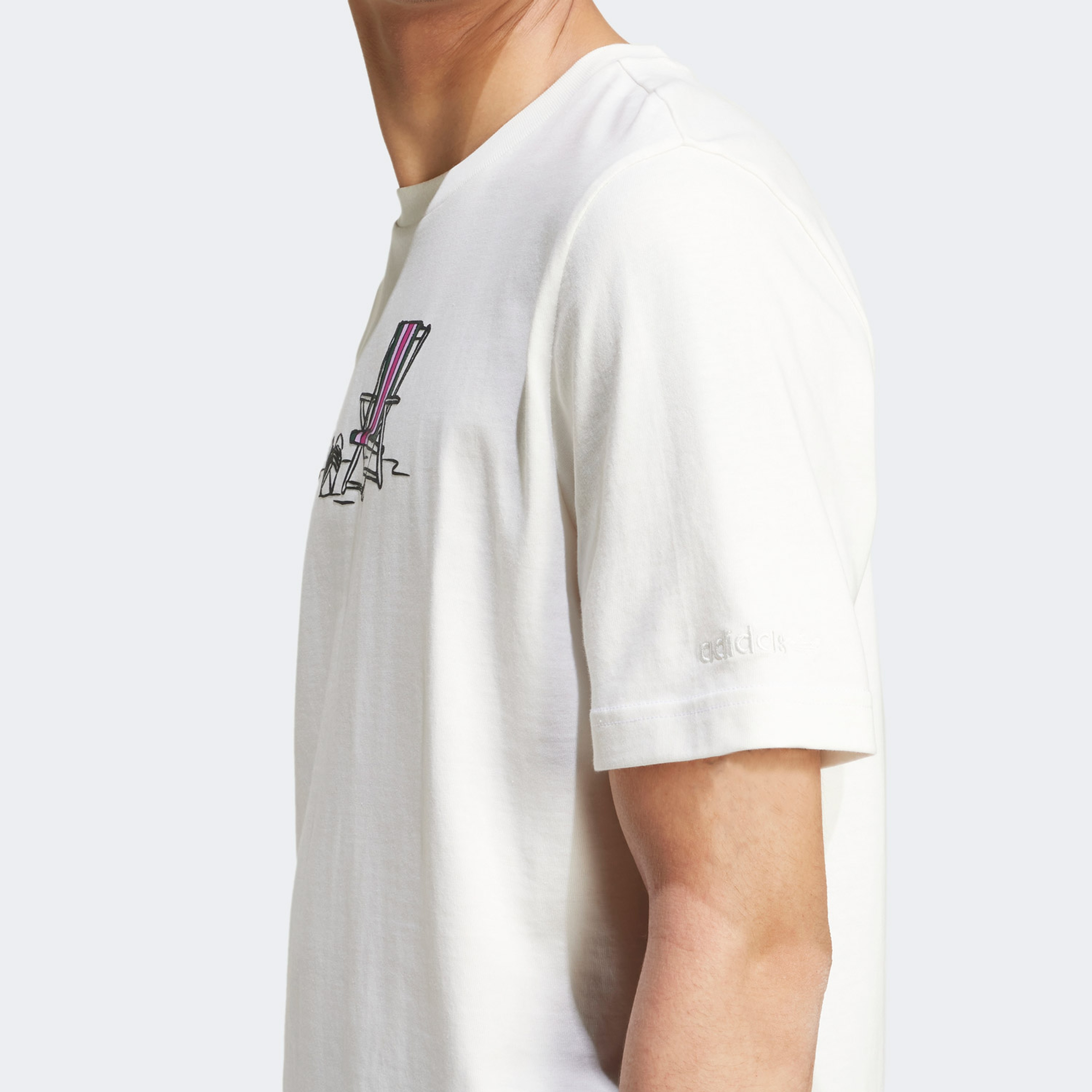 adidas 80S Gfx Erkek Beyaz T-Shirt