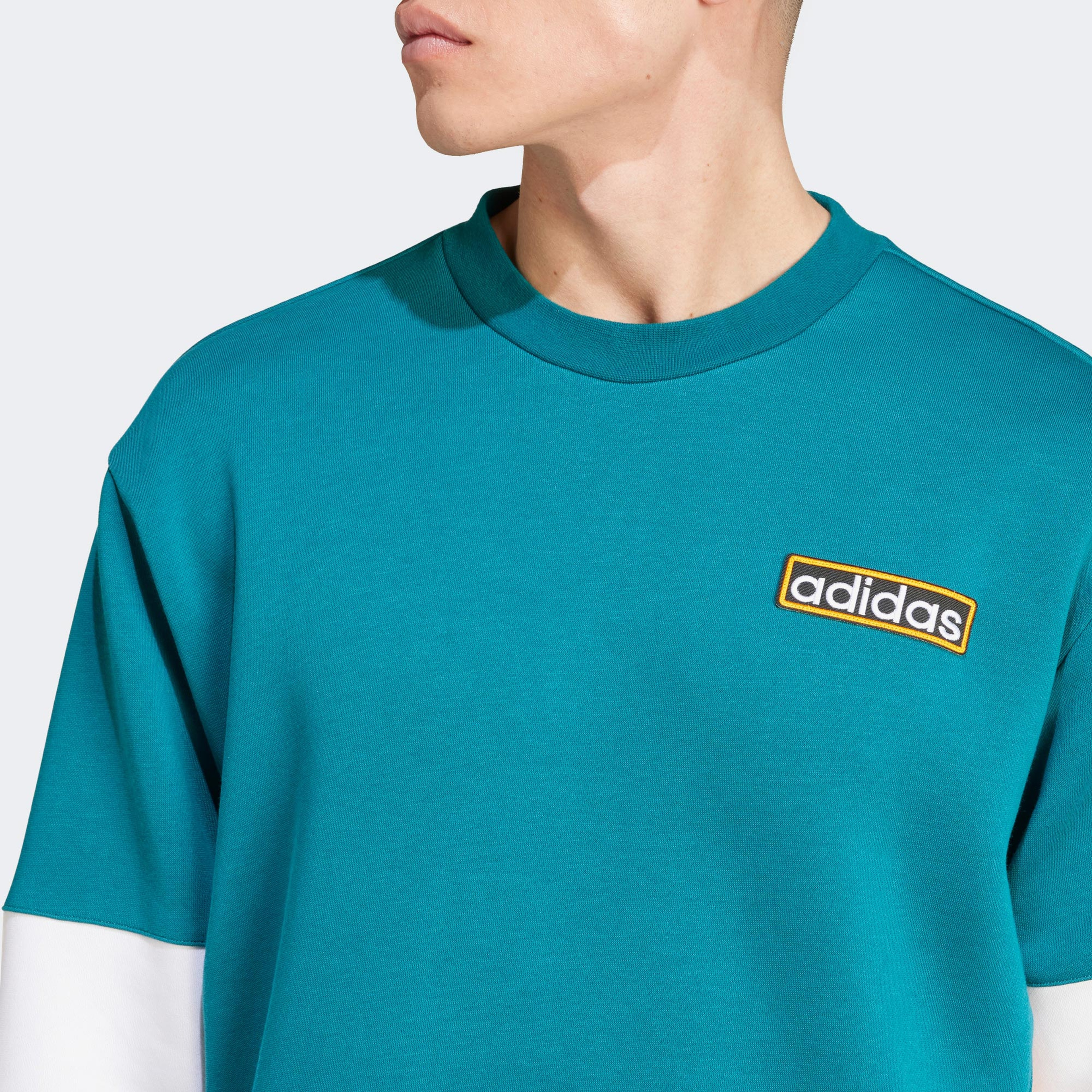 adidas Adibreak Crew Erkek Mavi Sweatshirt