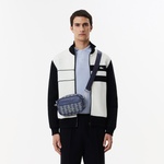 The Blend Erkek Monogram Lacivert Postacı Çantası