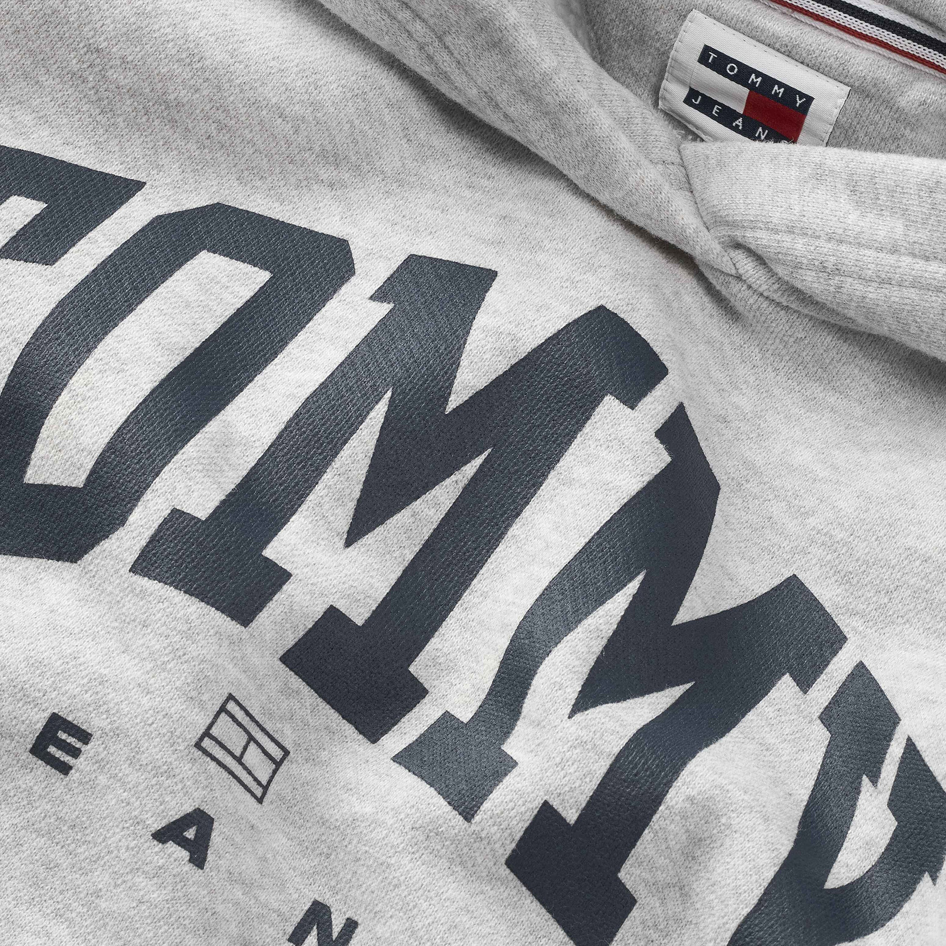 Tommy Jeans Varsity Kadın Gri Sweatshirt
