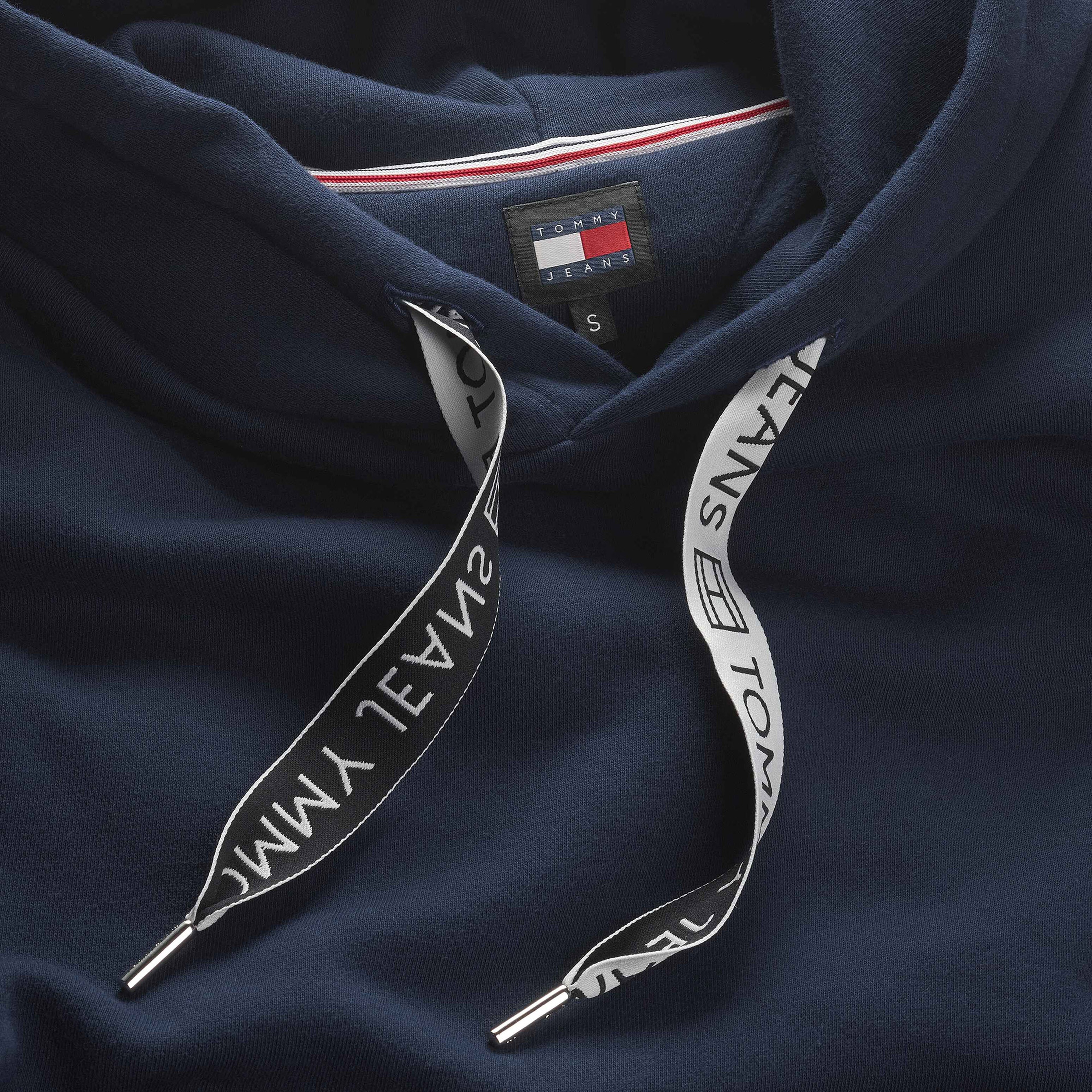 Tommy Jeans Bxy Logo Drawcord Kadın Mavi Sweatshirt