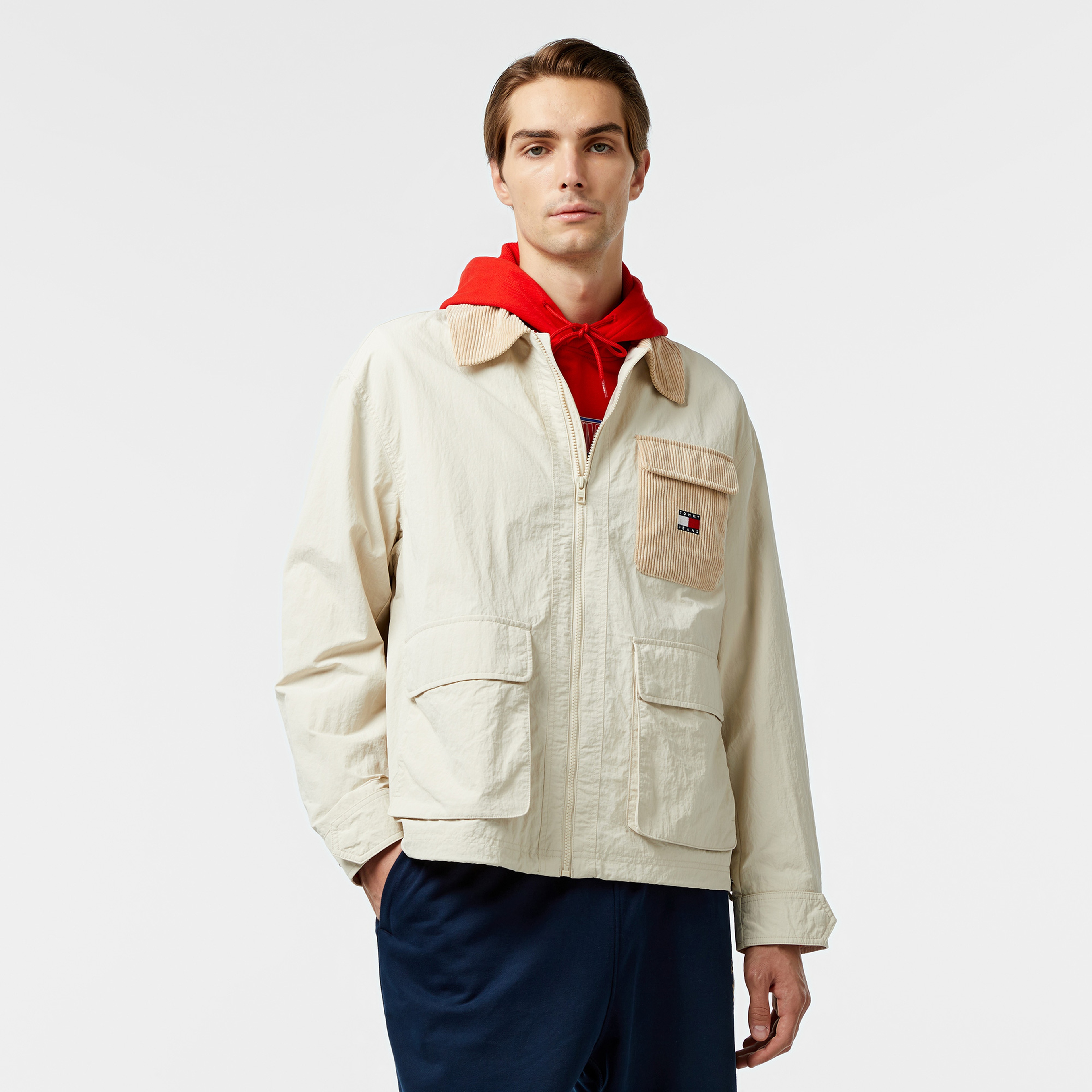 Tommy Jeans Fabric Erkek Bej Ceket