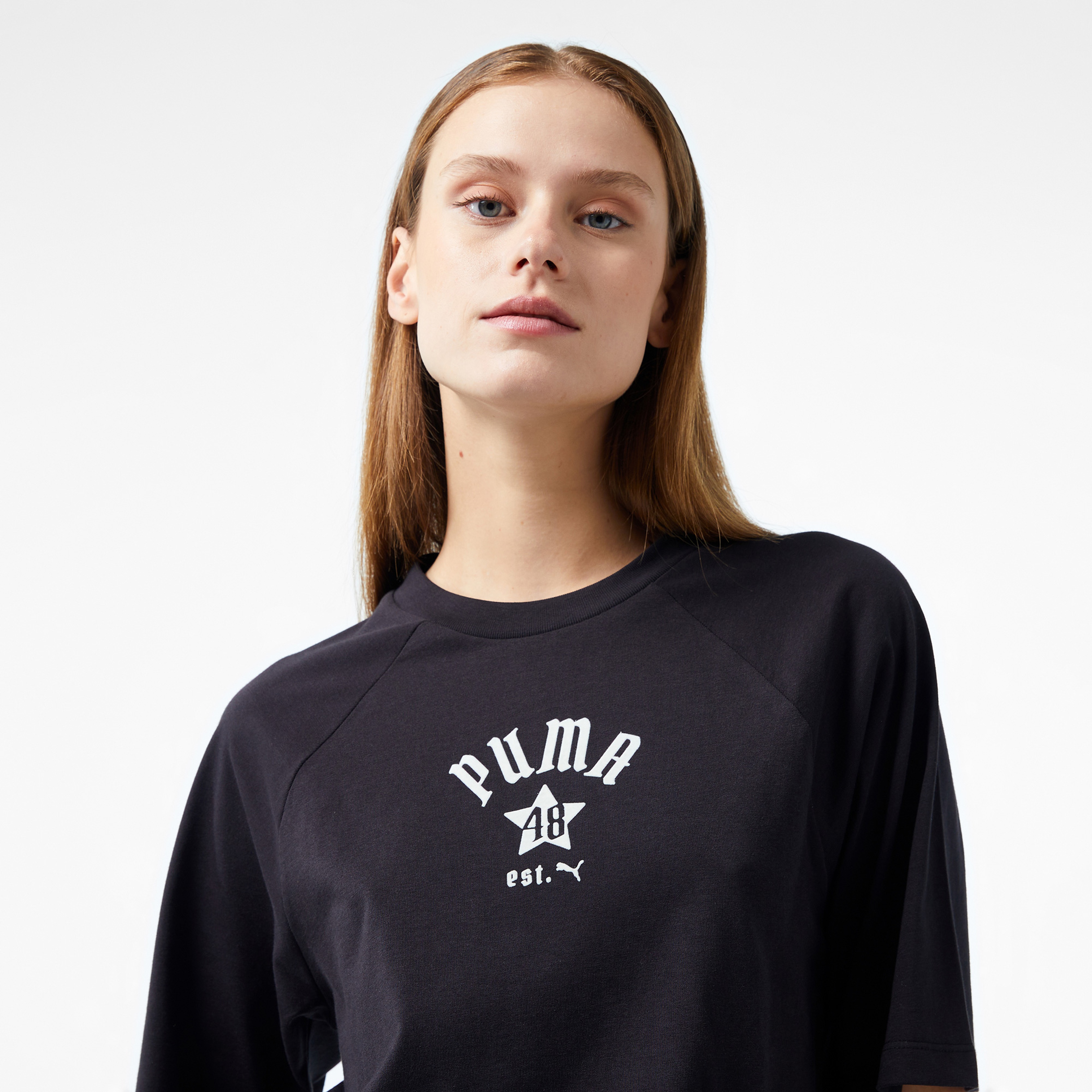 Puma Classıcs Relaxed Kadın Siyah T-Shirt