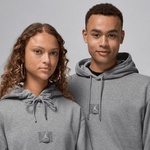 Jordan Flight Fleece Pullover Erkek Gri Hoodie