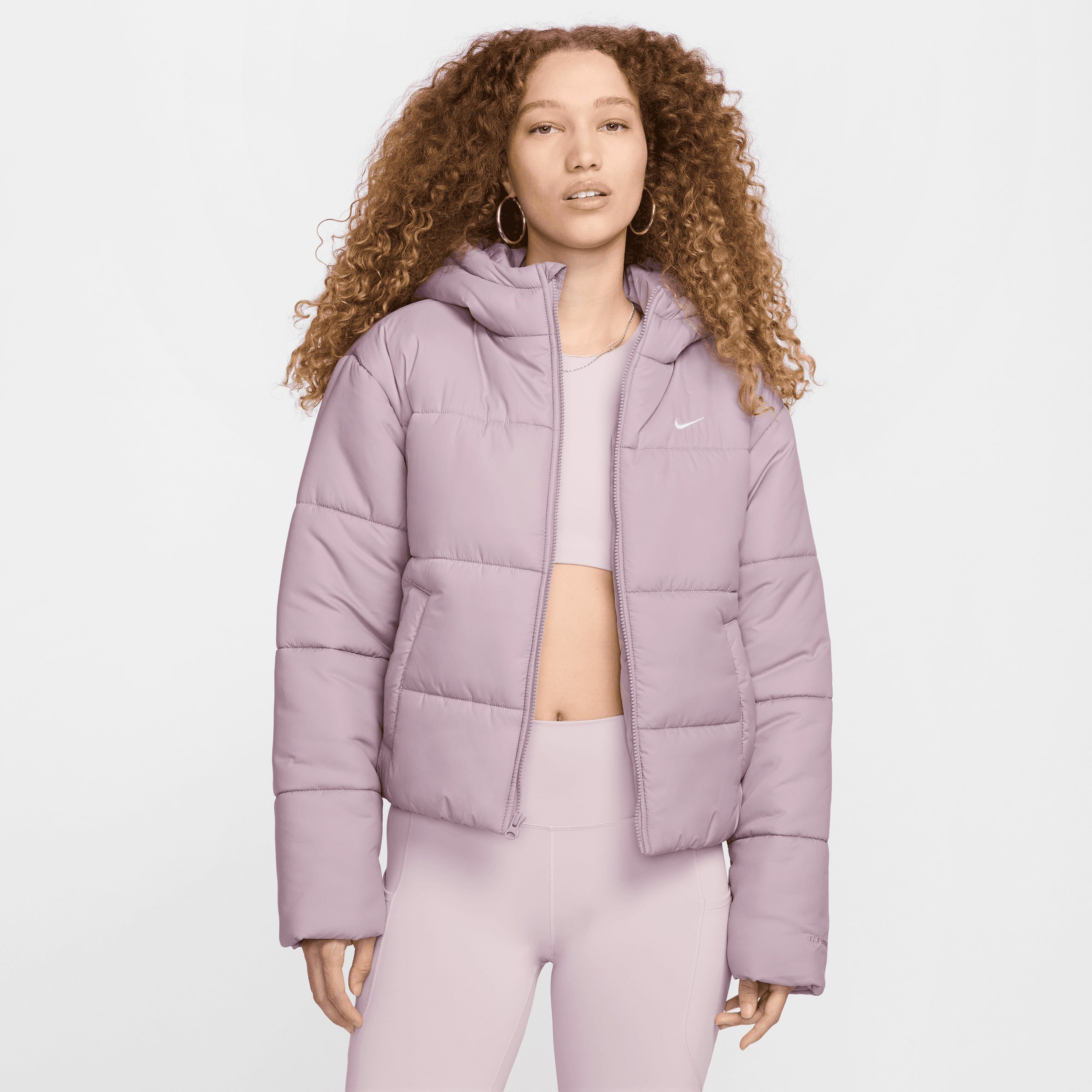 Nike Sportswear Classic Puffer Kadın Pembe Mont