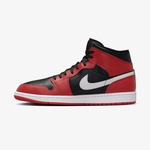 Jordan Air Jordan 1 Mid Erkek Siyah Sneaker