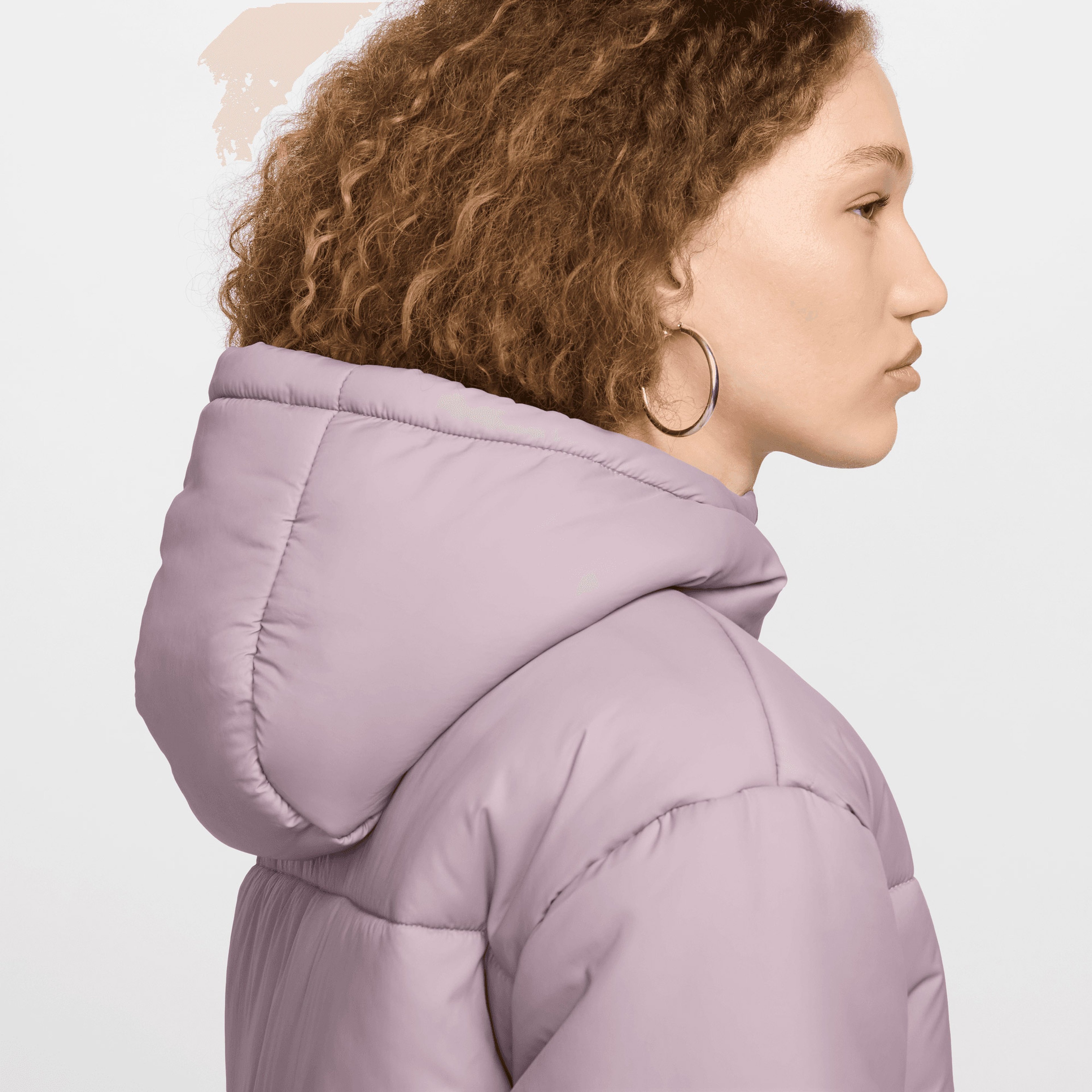 Nike Sportswear Classic Puffer Kadın Pembe Mont