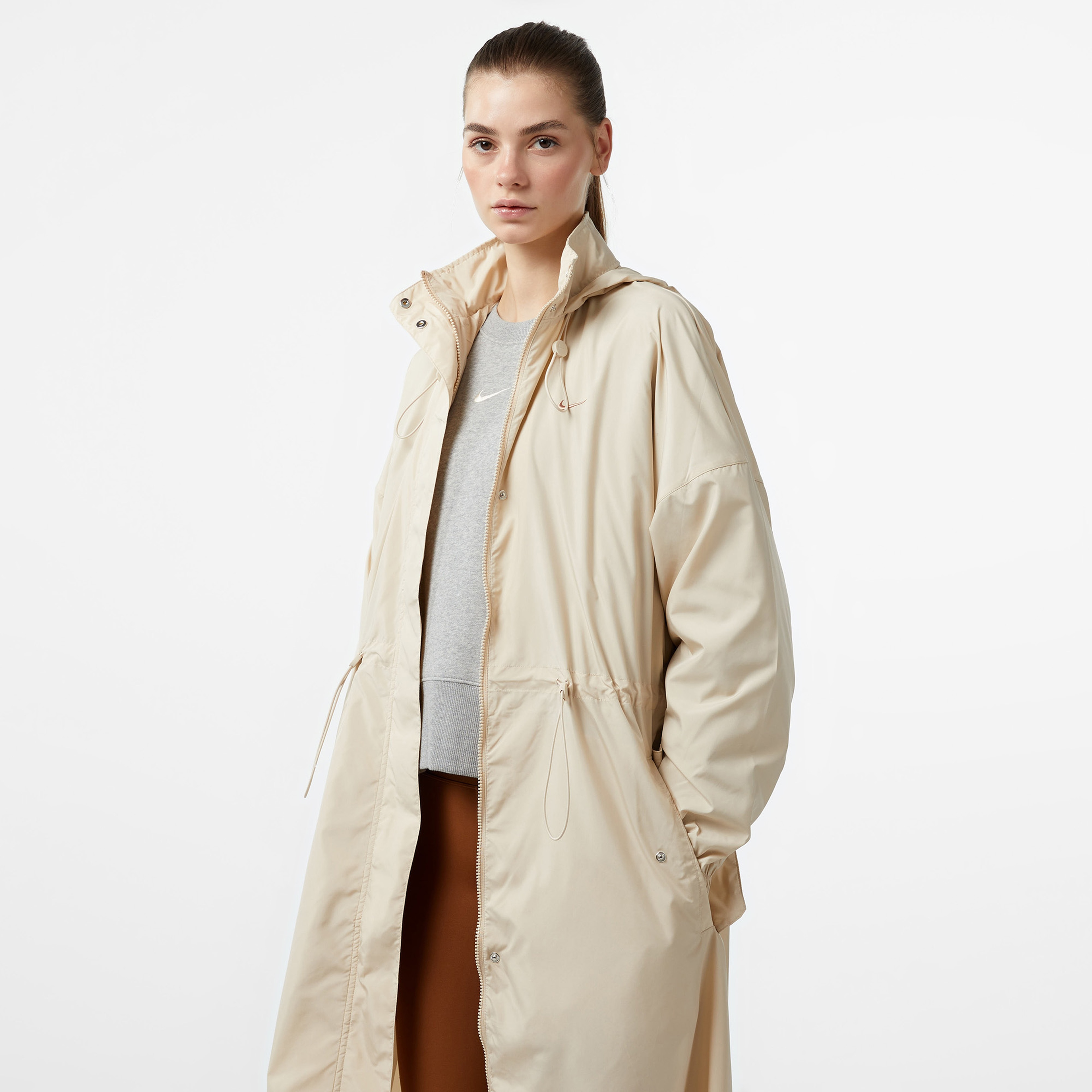 Nike Sportswear Essential Kadın Beyaz Ceket