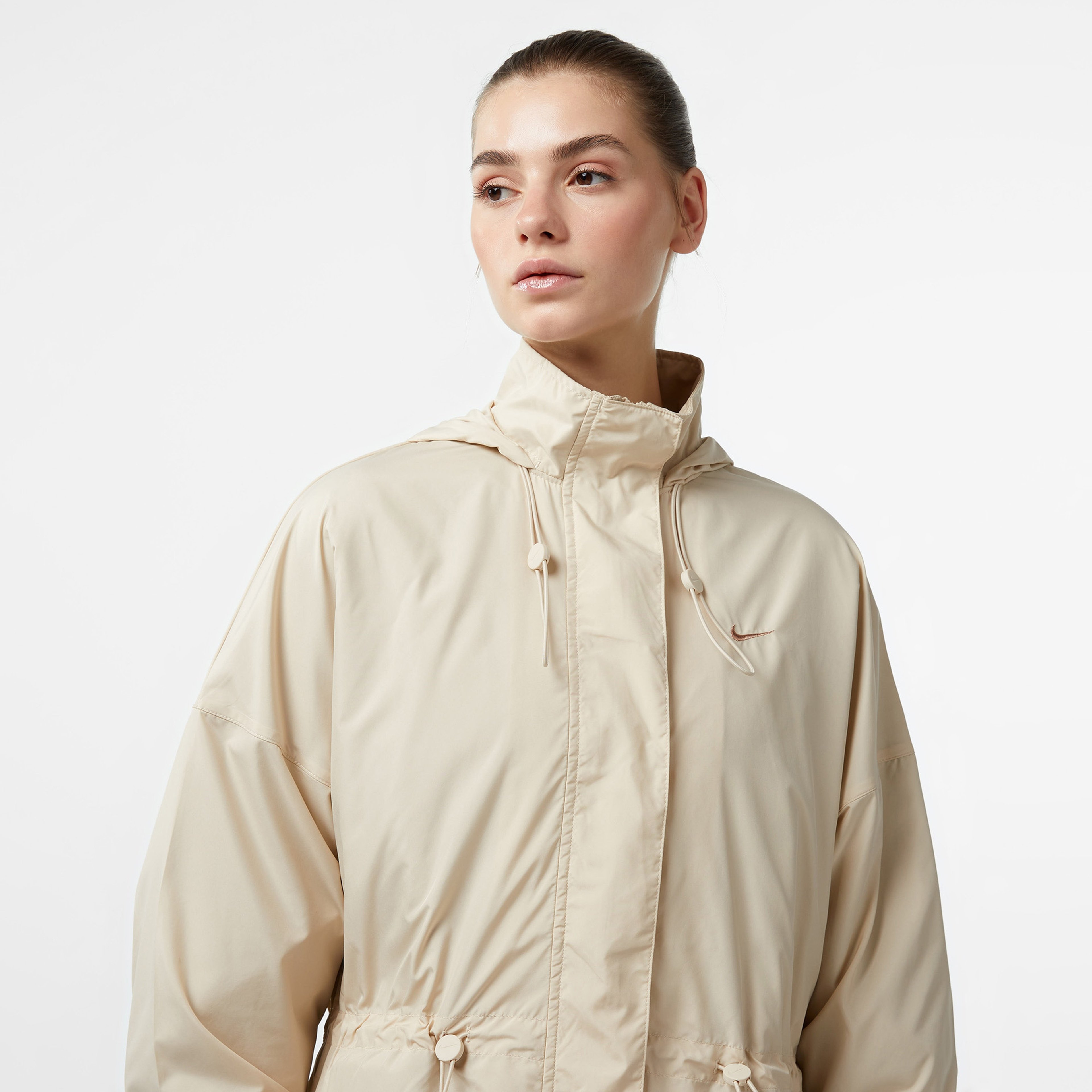Nike Sportswear Essential Kadın Beyaz Ceket