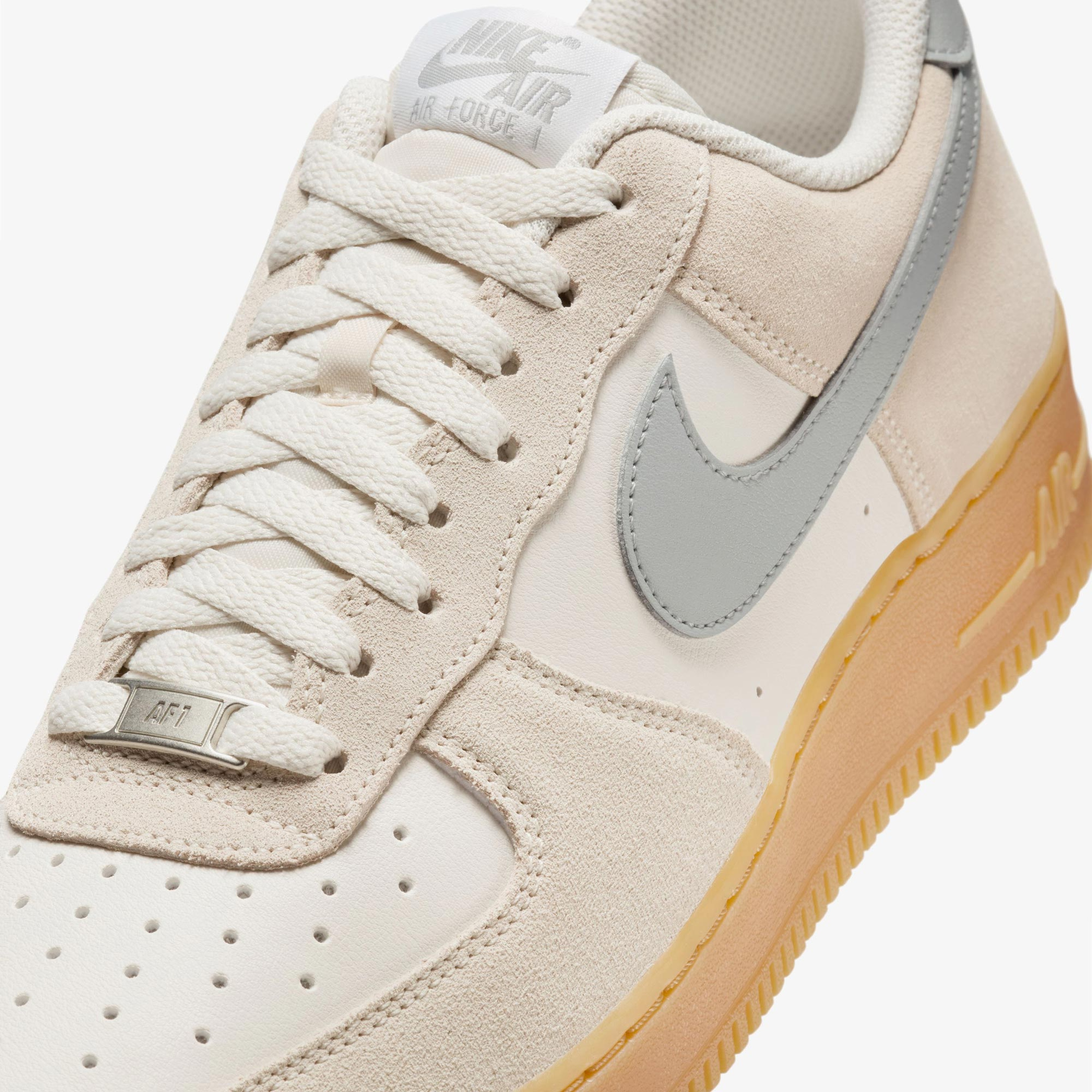 Nike Air Force 1 '07 Lv8 Erkek Gri Krem Sneaker