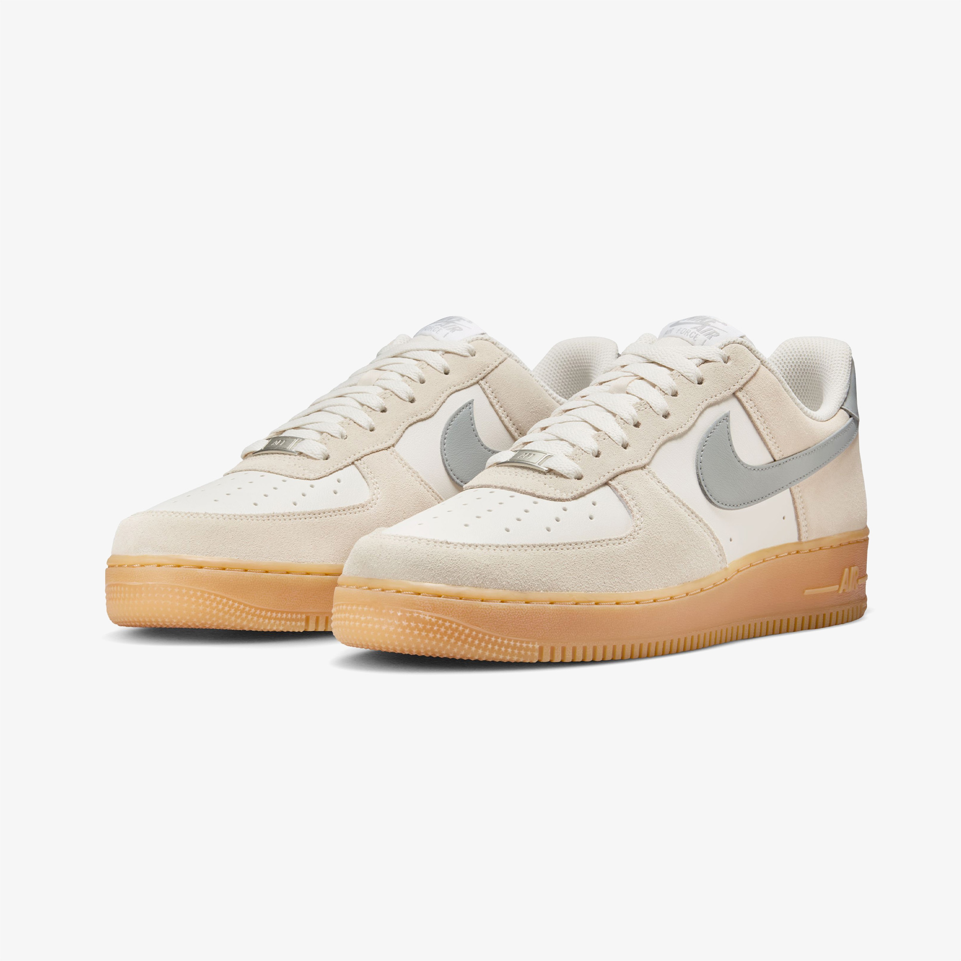 Nike Air Force 1 '07 Lv8 Erkek Gri Krem Sneaker