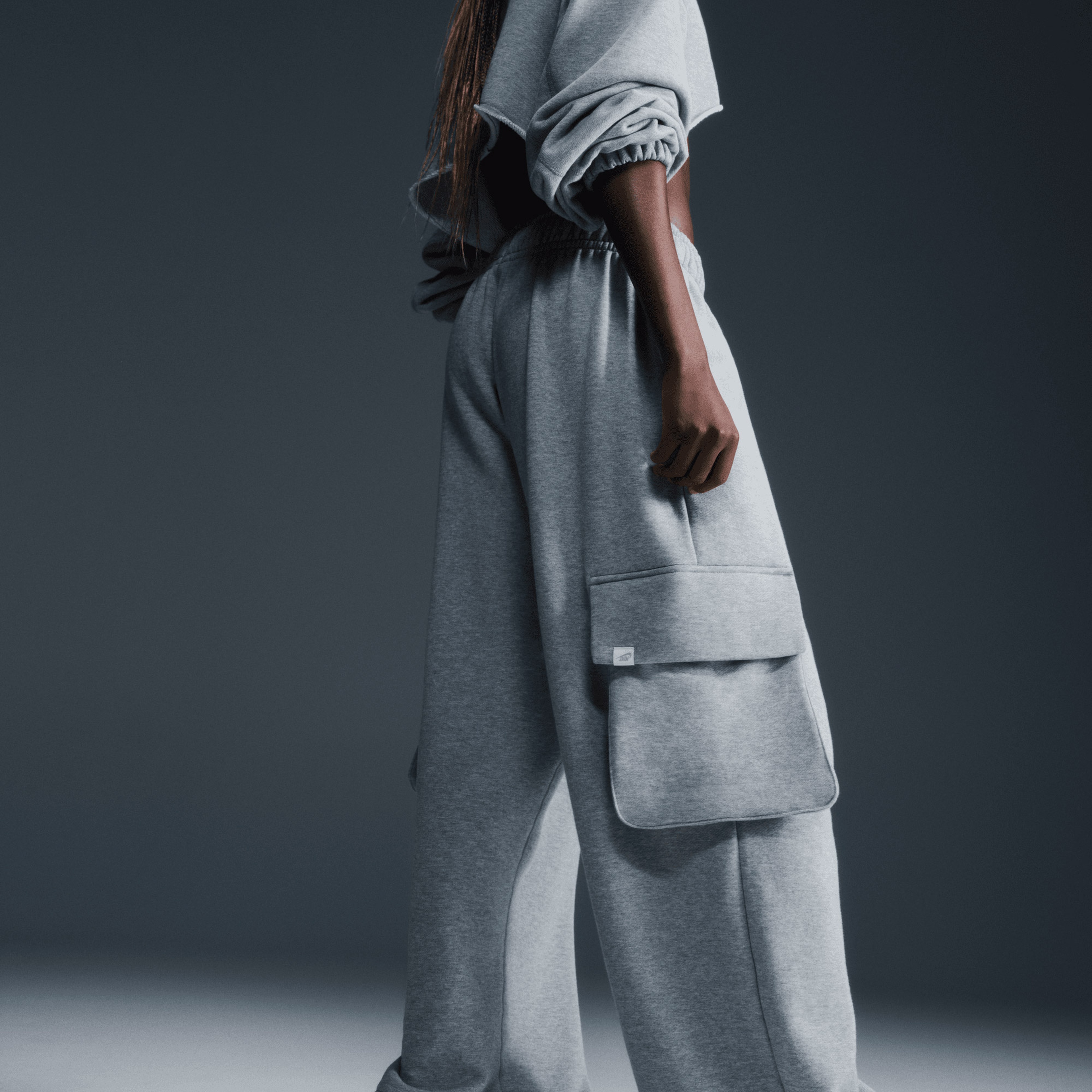 Nike Sportswear Dans Kadın Gri Eşofman Altı