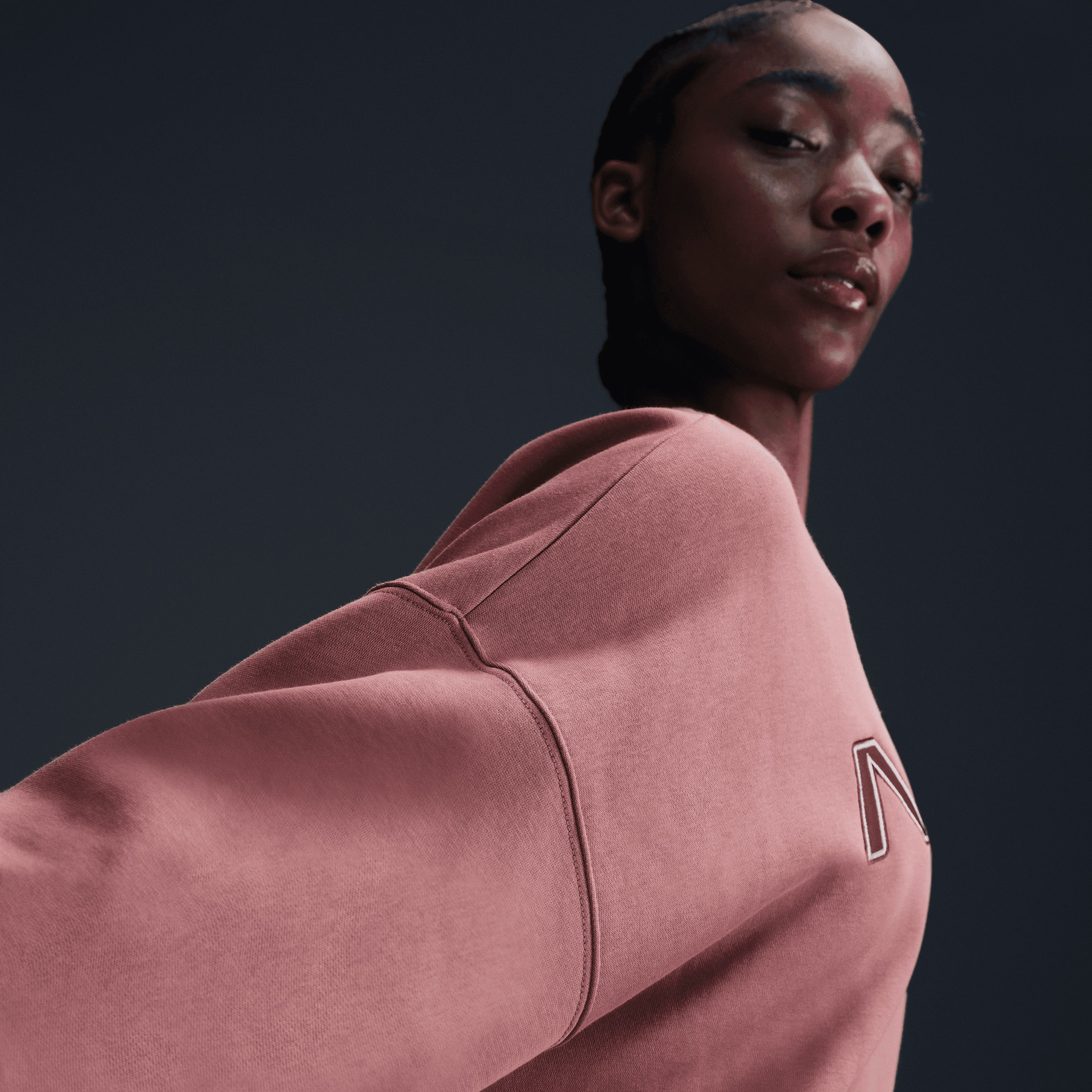 Nike Sportswear Phoenix Fleece Kadın Pembe Sweatshirt