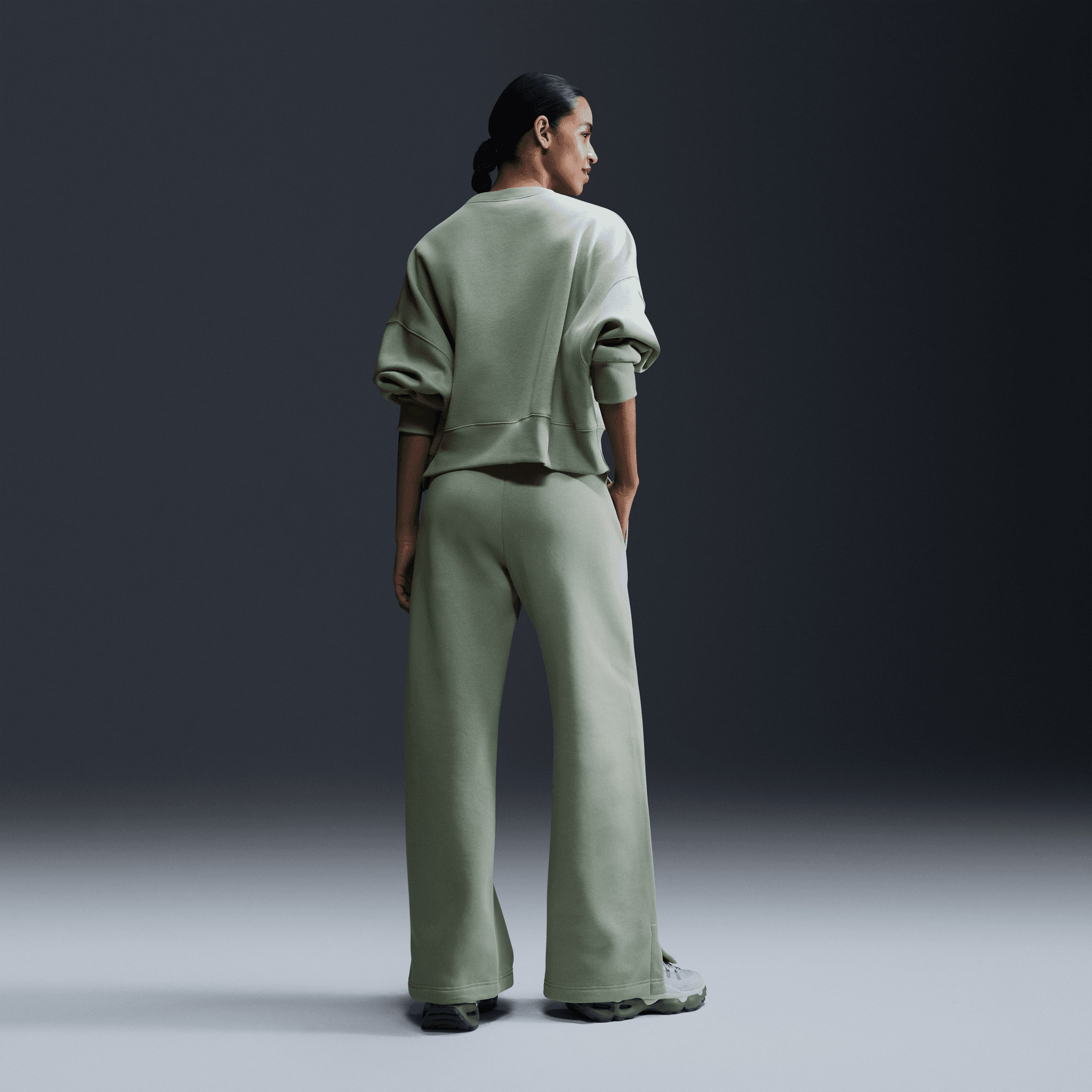 Nike Sportswear Phoenix Fleece Kadın Yeşil Eşofman Altı