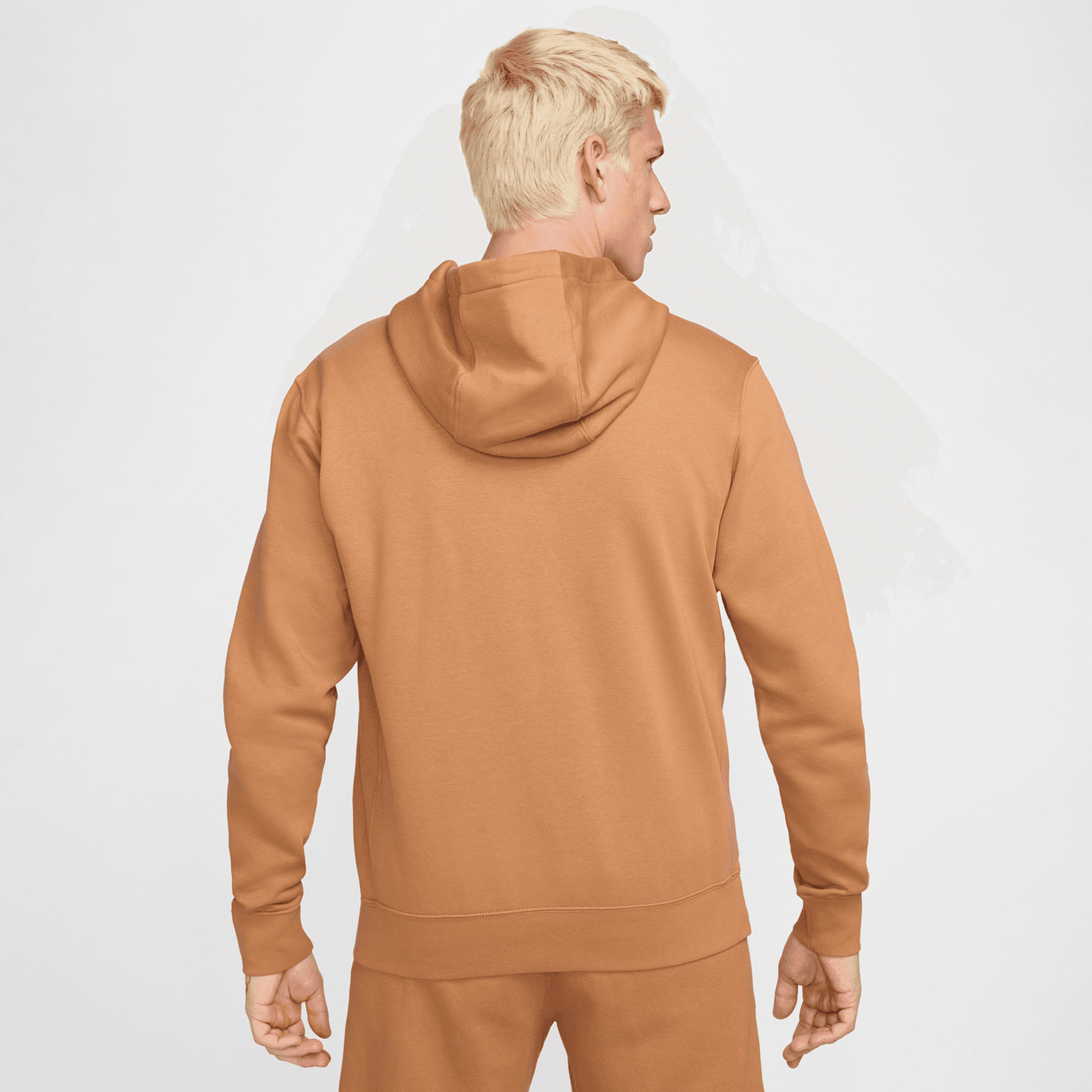 Nike Sportswear Club Fleece Erkek Kahverengi Hoodie