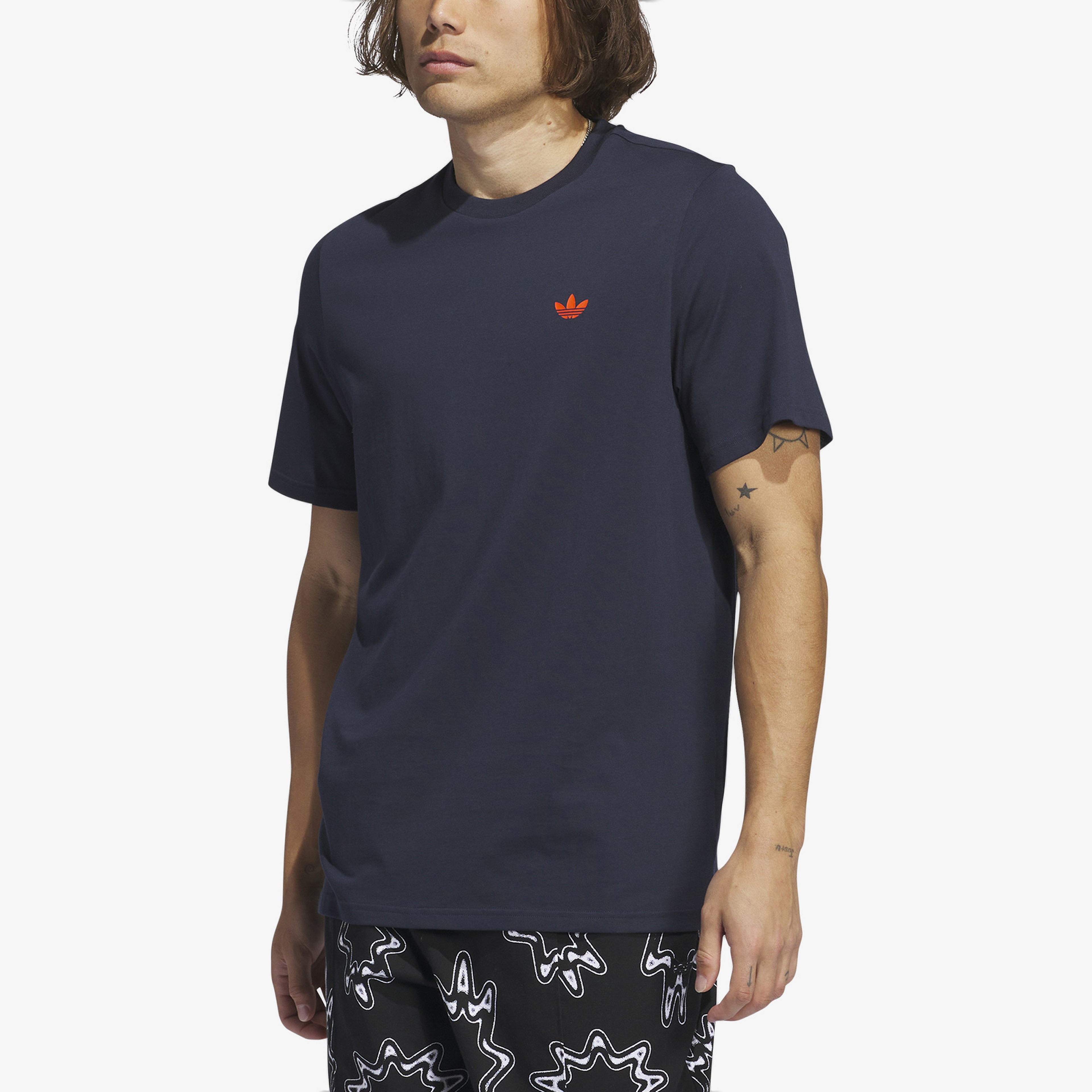 adidas Skateboarding 4. Logo Erkek Mavi T-Shirt