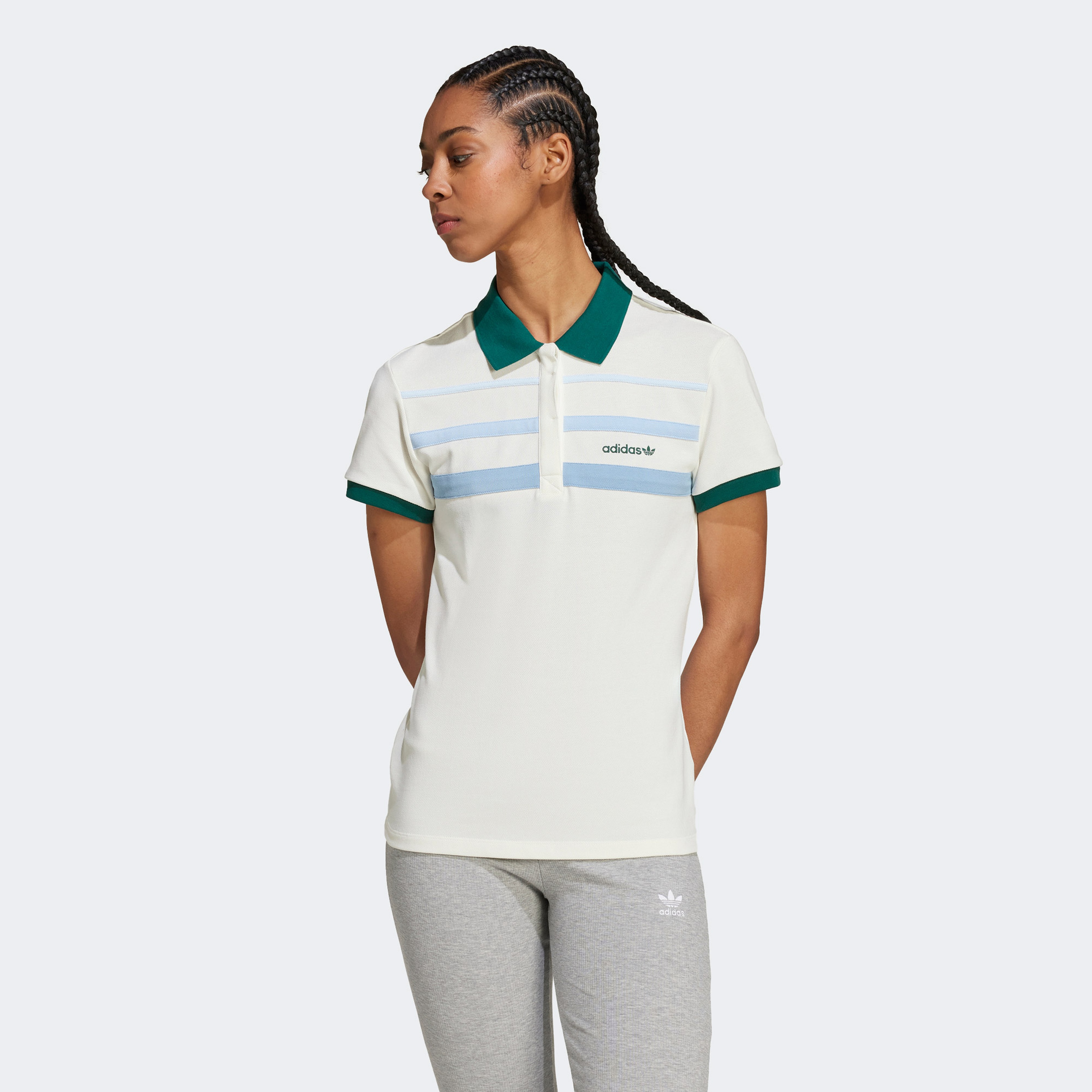 adidas Originals 80S Slim Kadın Beyaz Polo