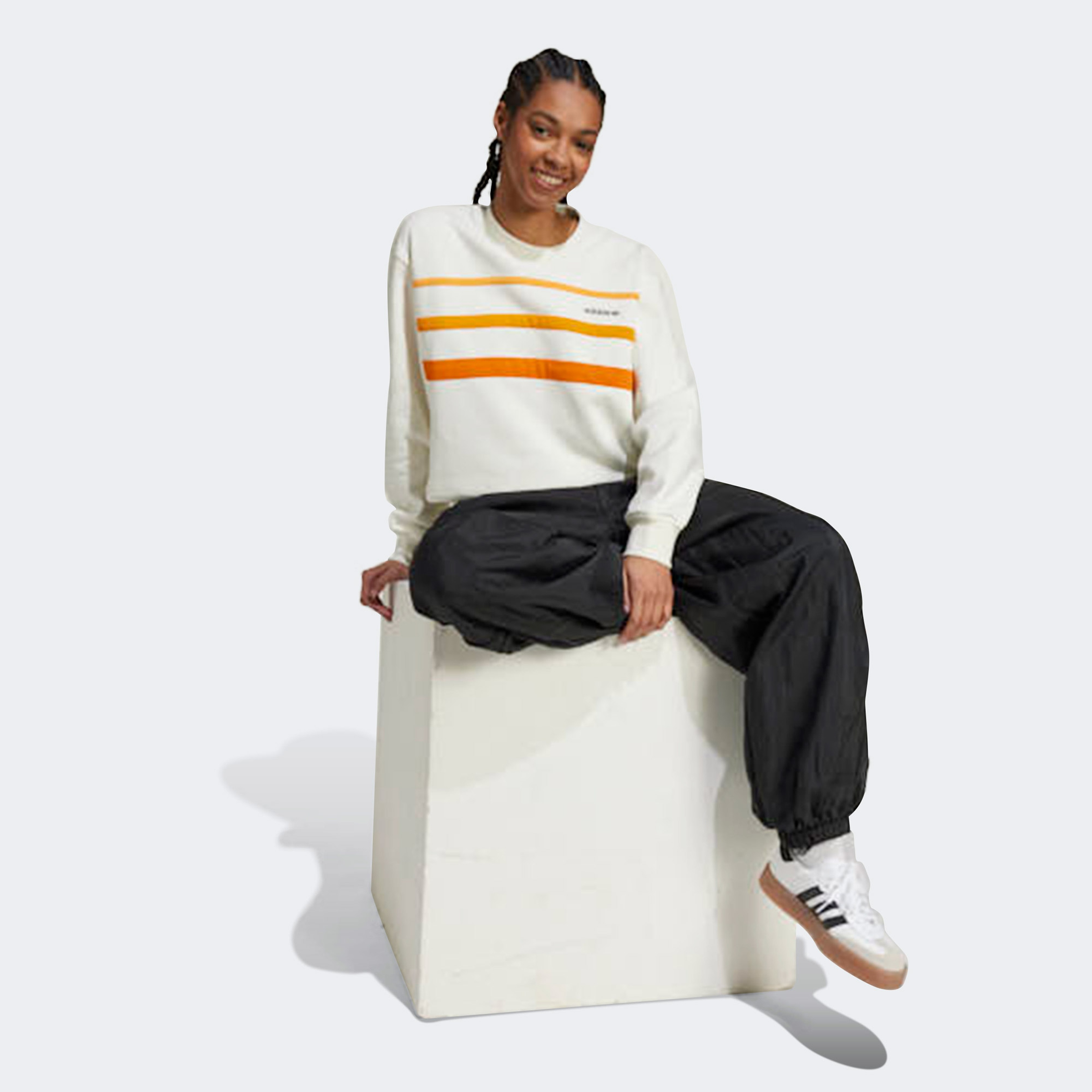 adidas Originals 80S Sweatshirt Kadın Beyaz Sweatshirt