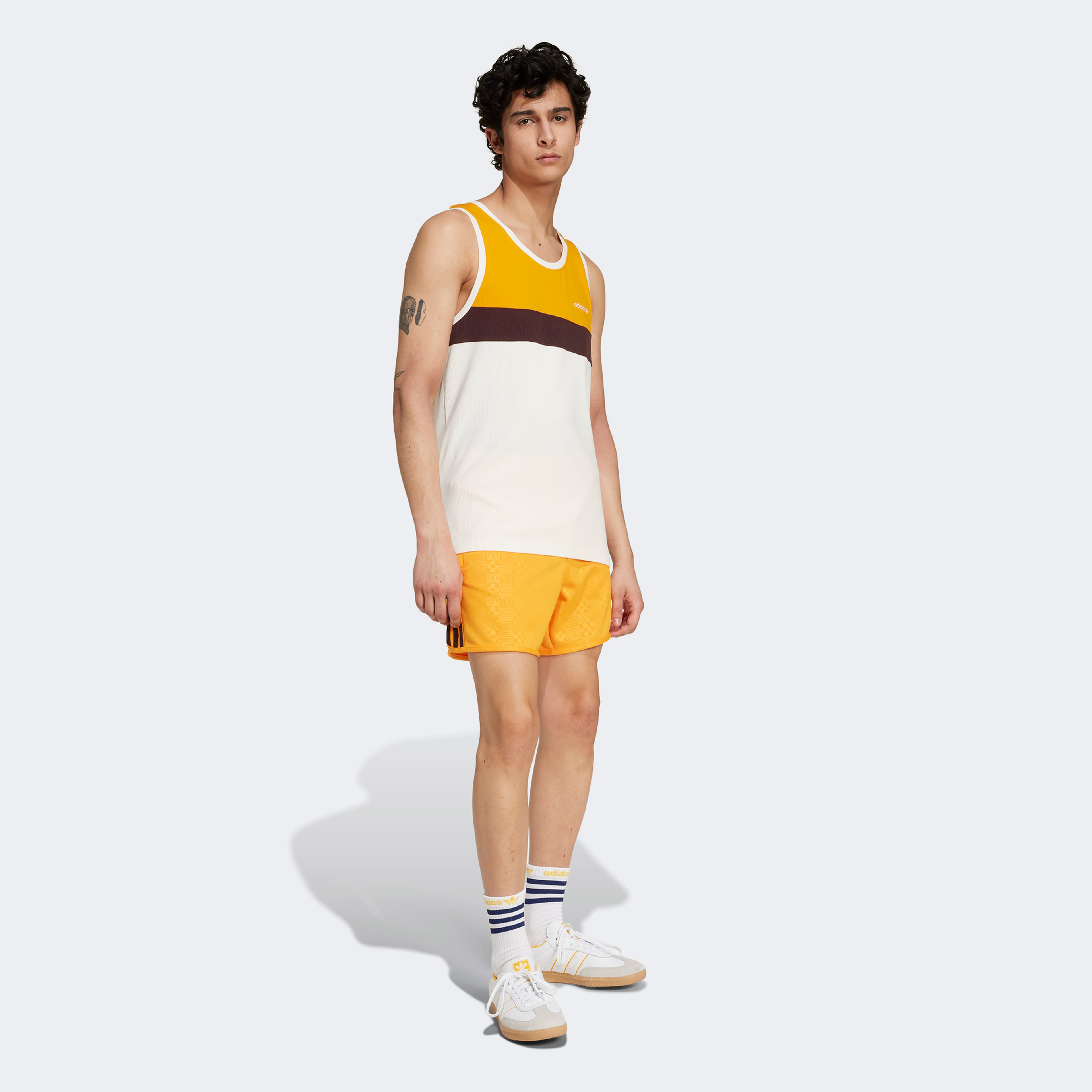 adidas Originals 80S Embossed 3 Stripes Sprinter Erkek Turuncu Şort