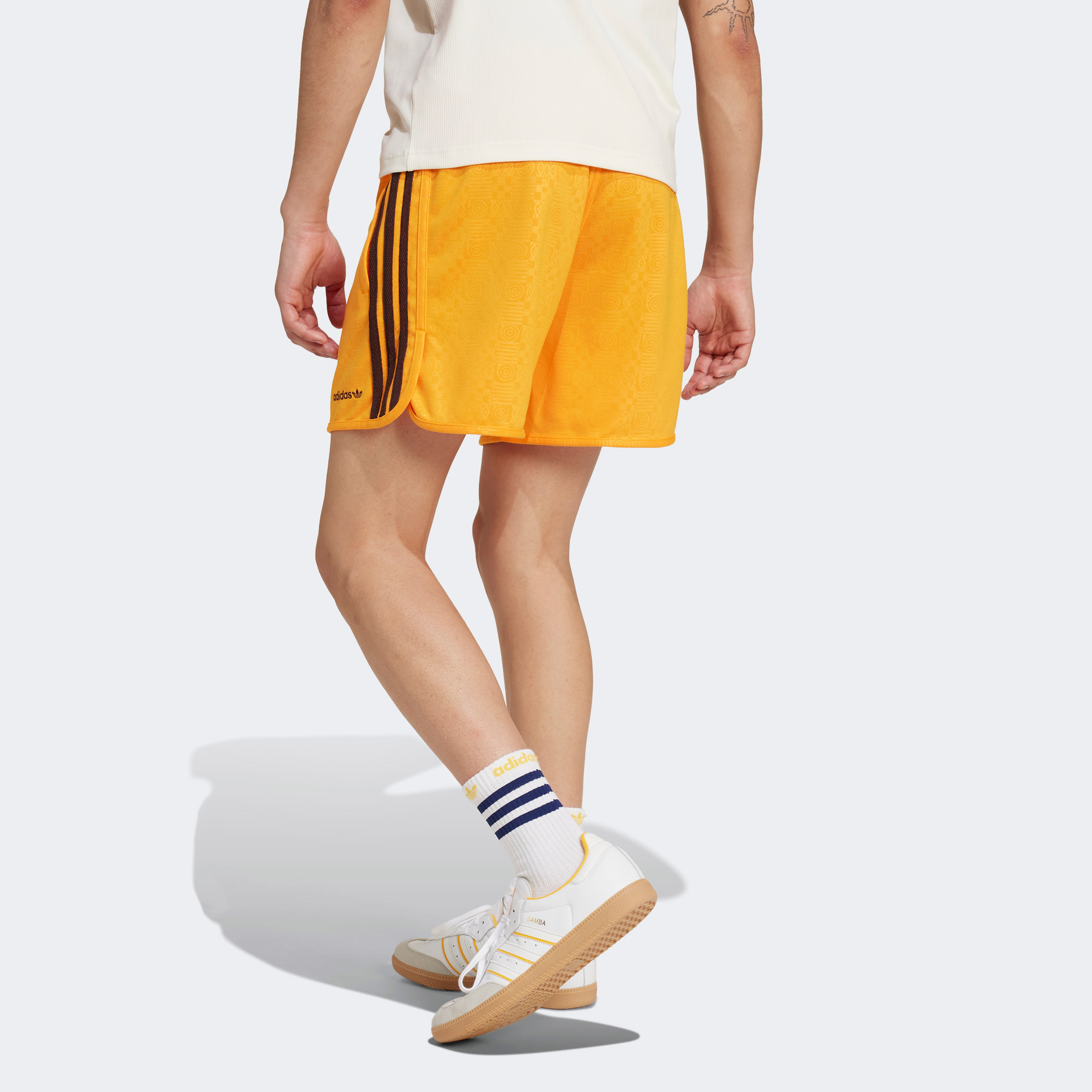 adidas Originals 80S Embossed 3 Stripes Sprinter Erkek Turuncu Şort