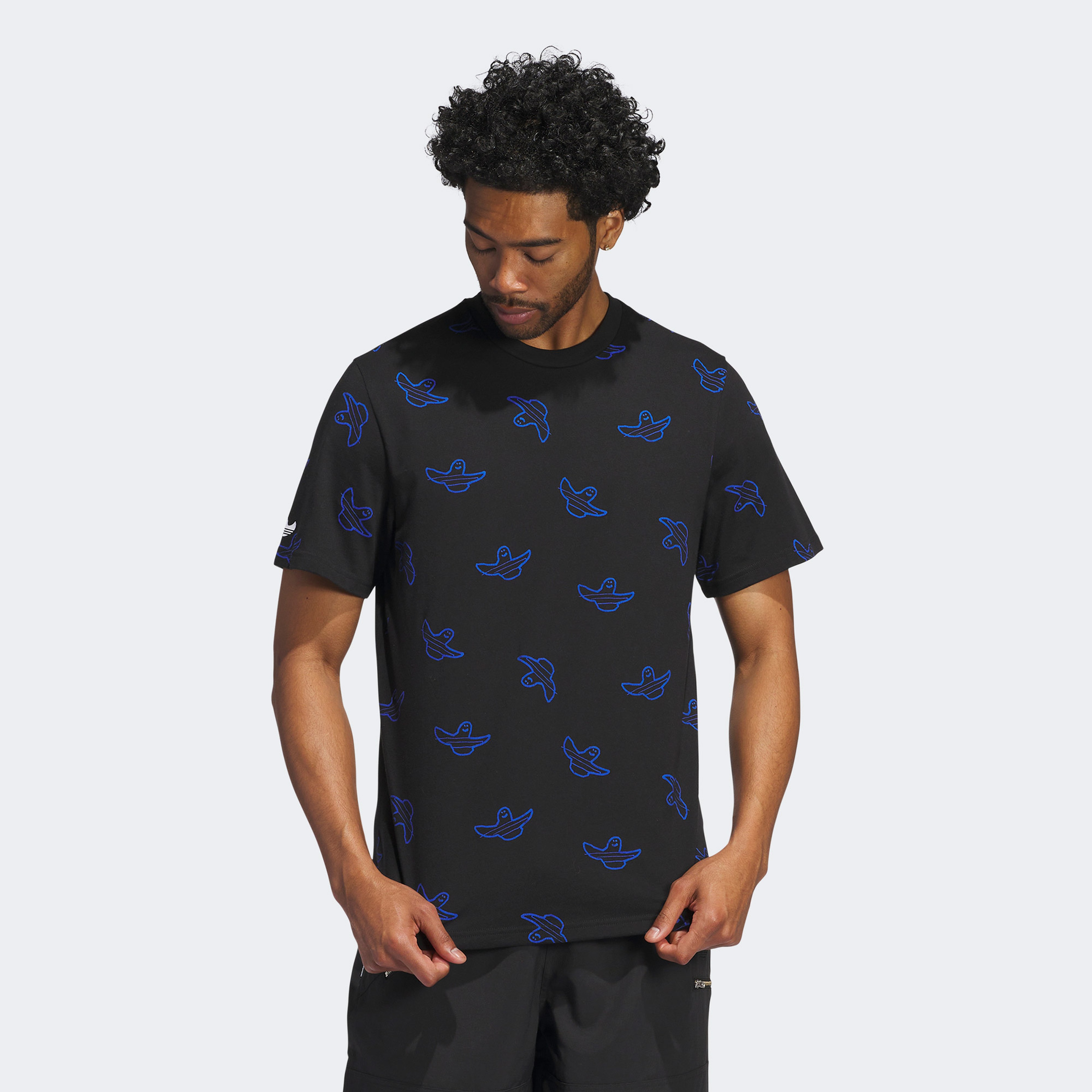 adidas Shmoofoil Allover Print Erkek Siyah T-Shirt