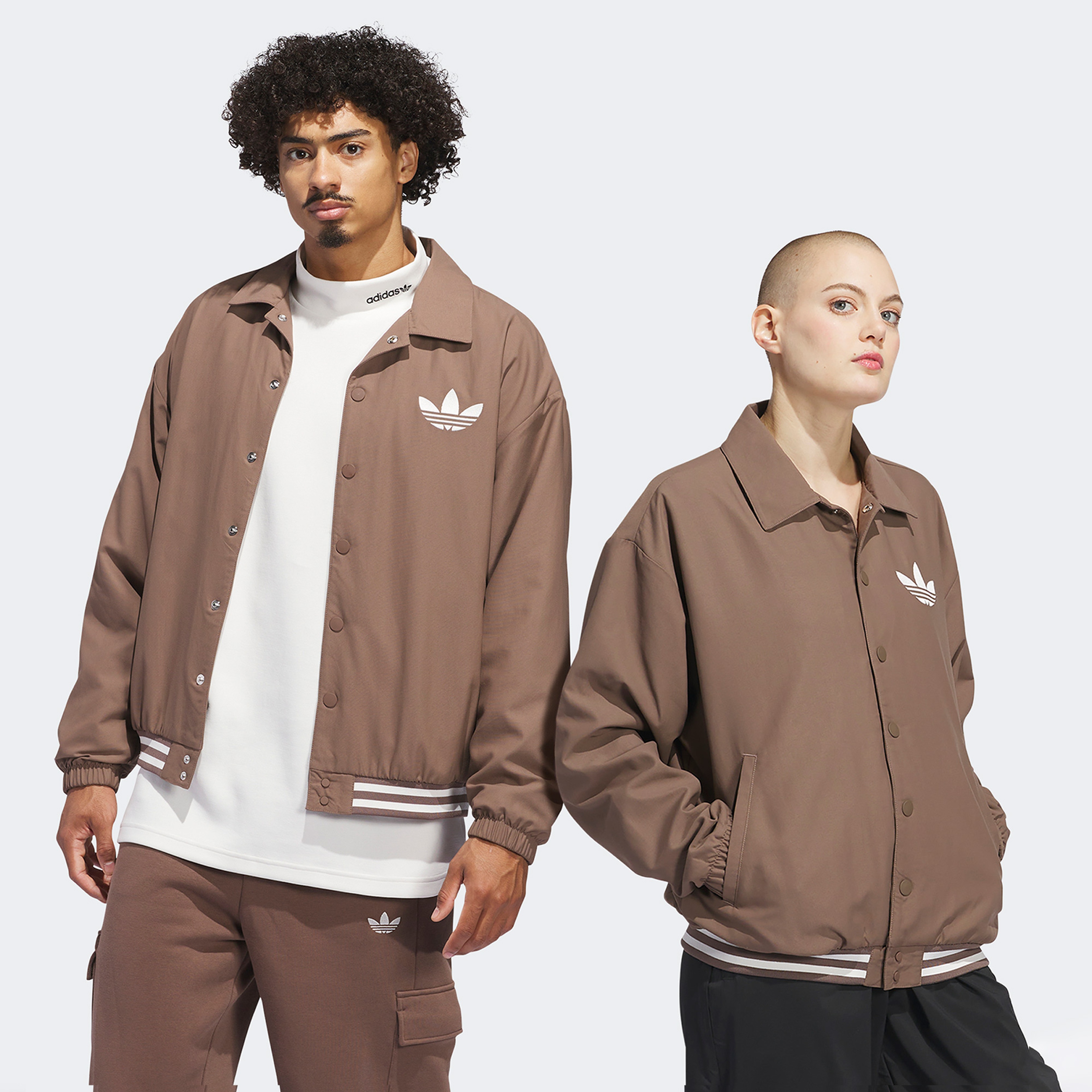 adidas Coach Unisex Kahverengi Ceket