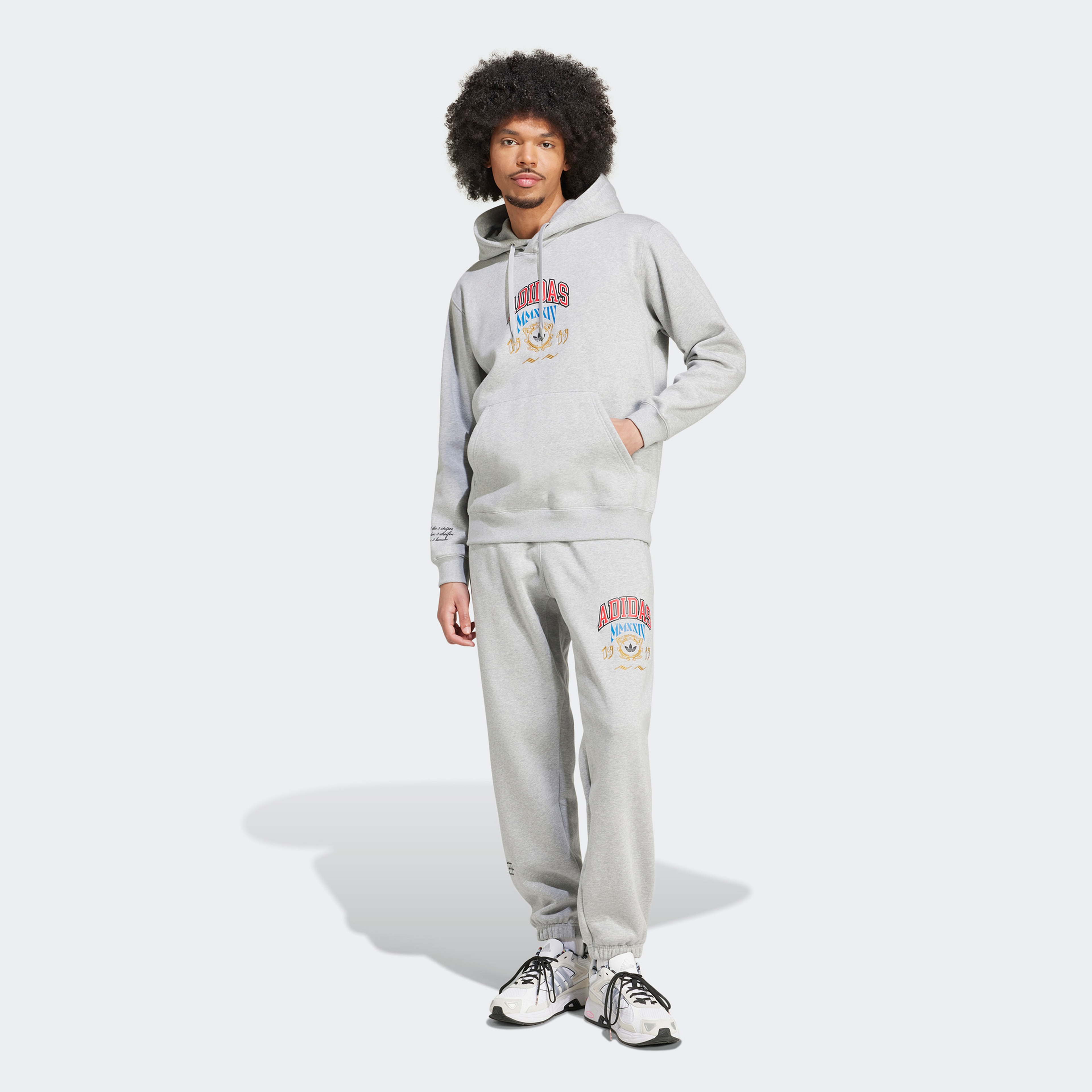 adidas Vrct Erkek Gri Hoodie