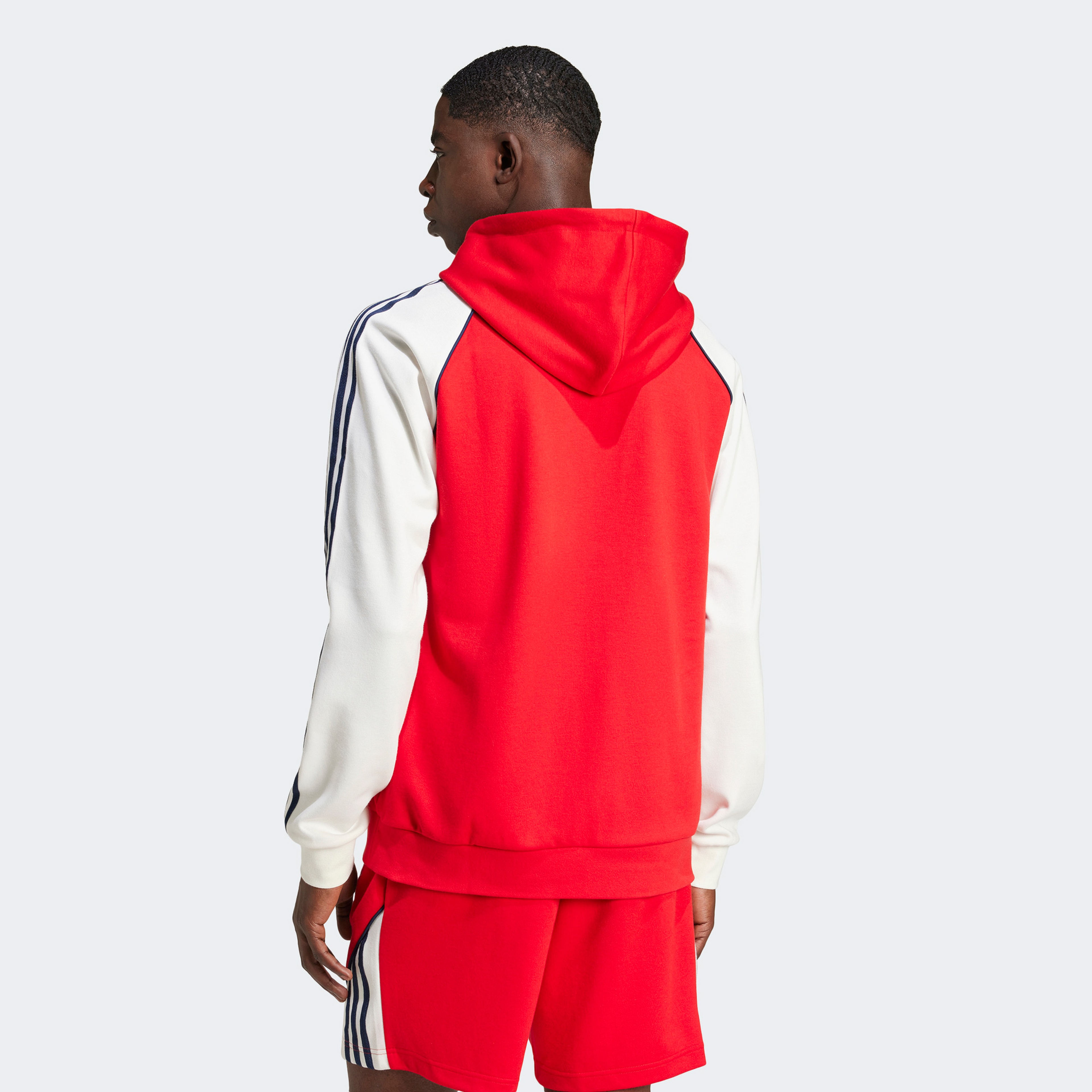 adidas Colorblocked SST Erkek Kırmızı Hoodie