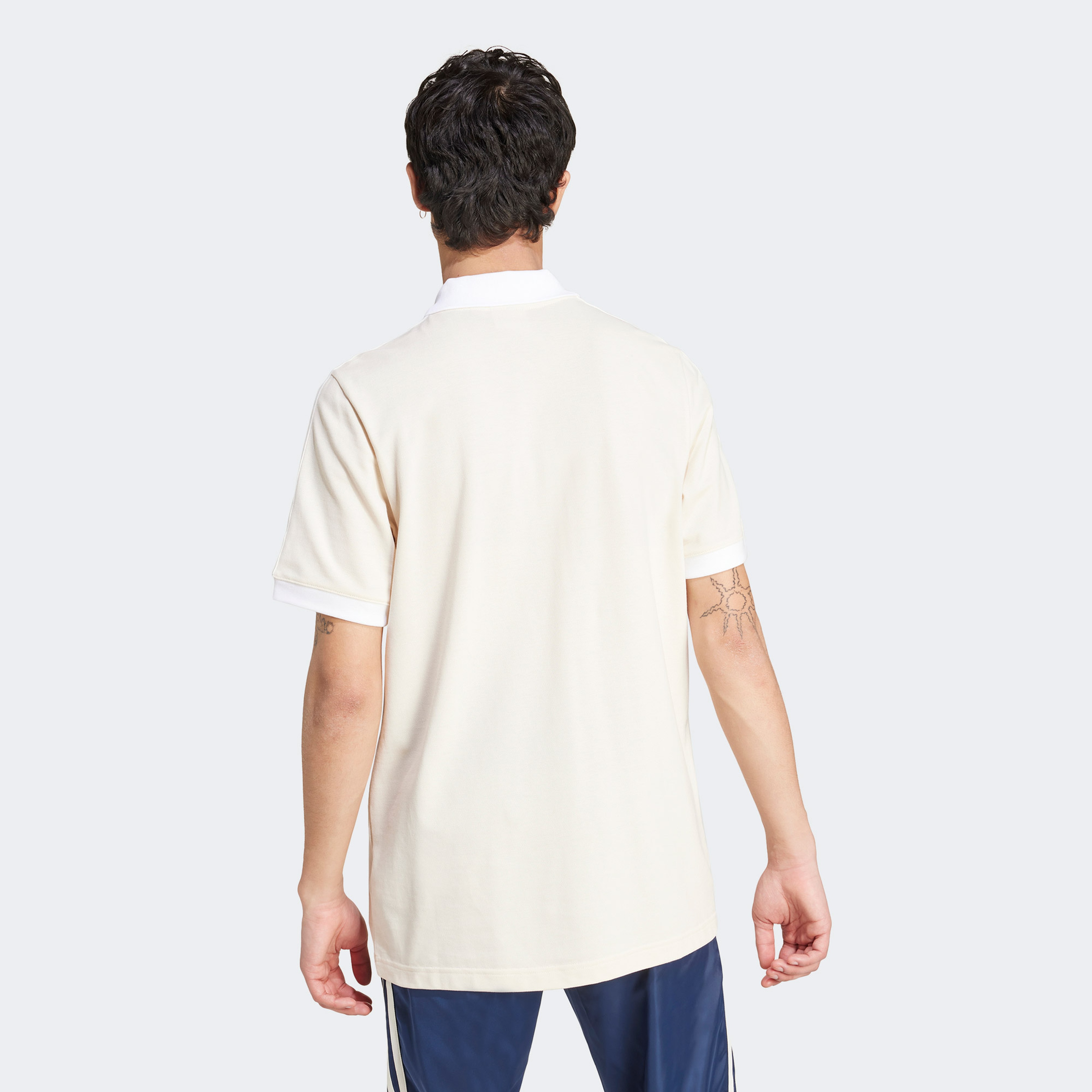 adidas Adicolor Classics 3-Stripes Erkek Bej Polo T-Shirt