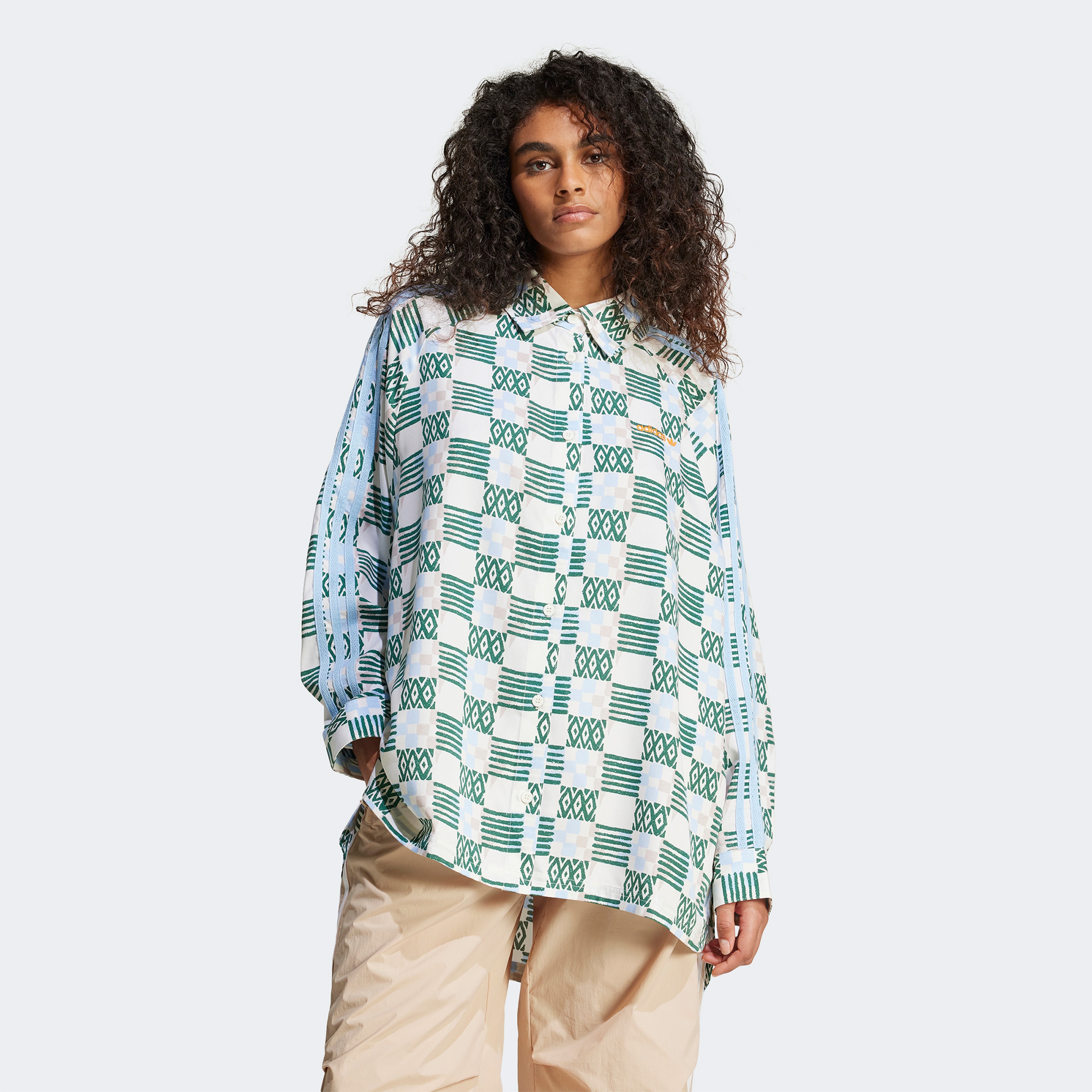 adidas Originals 80S Longsleeve Shirt Kadın Renkli Gömlek