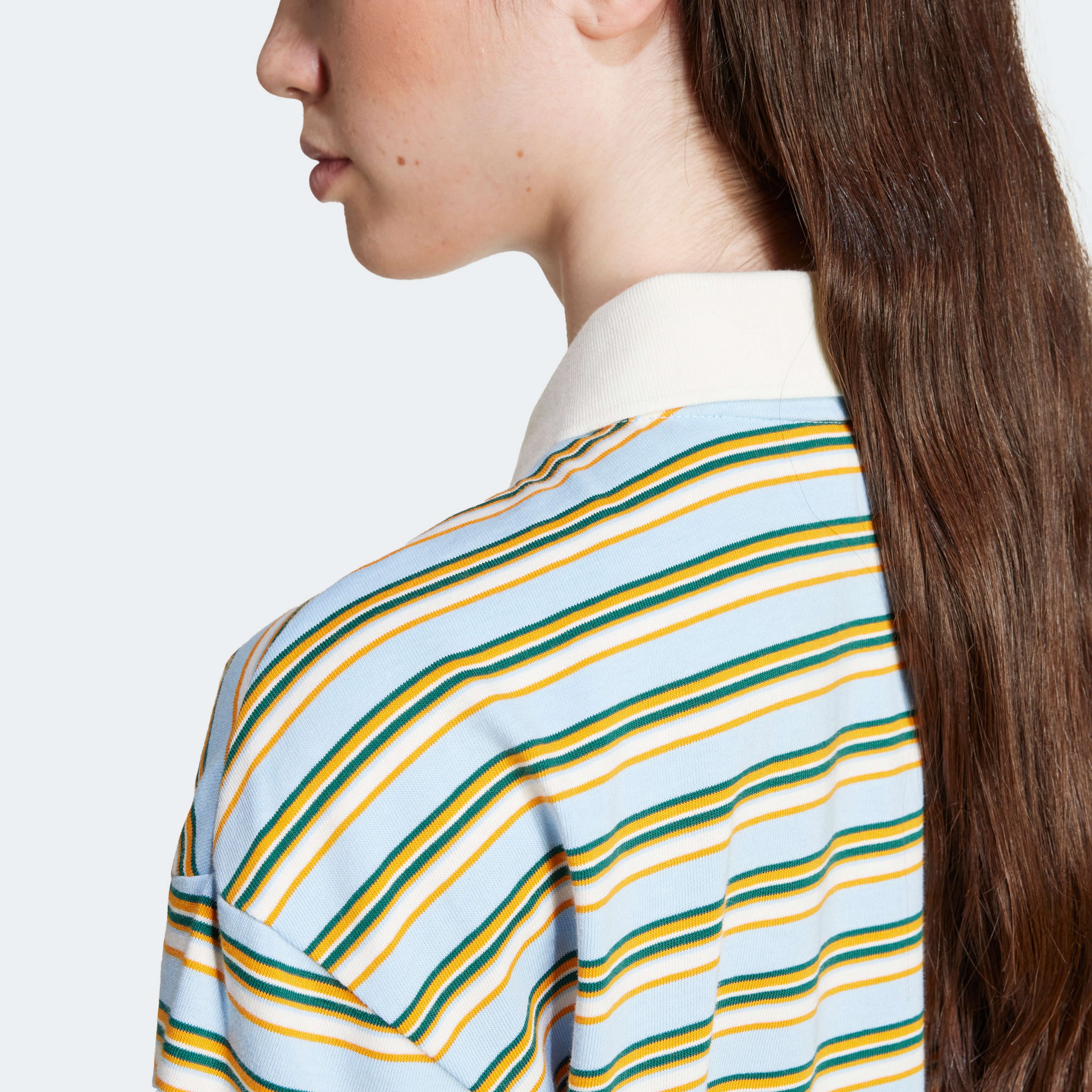 adidas Originals 80S Oversized Stripe Kadın Renkli Polo