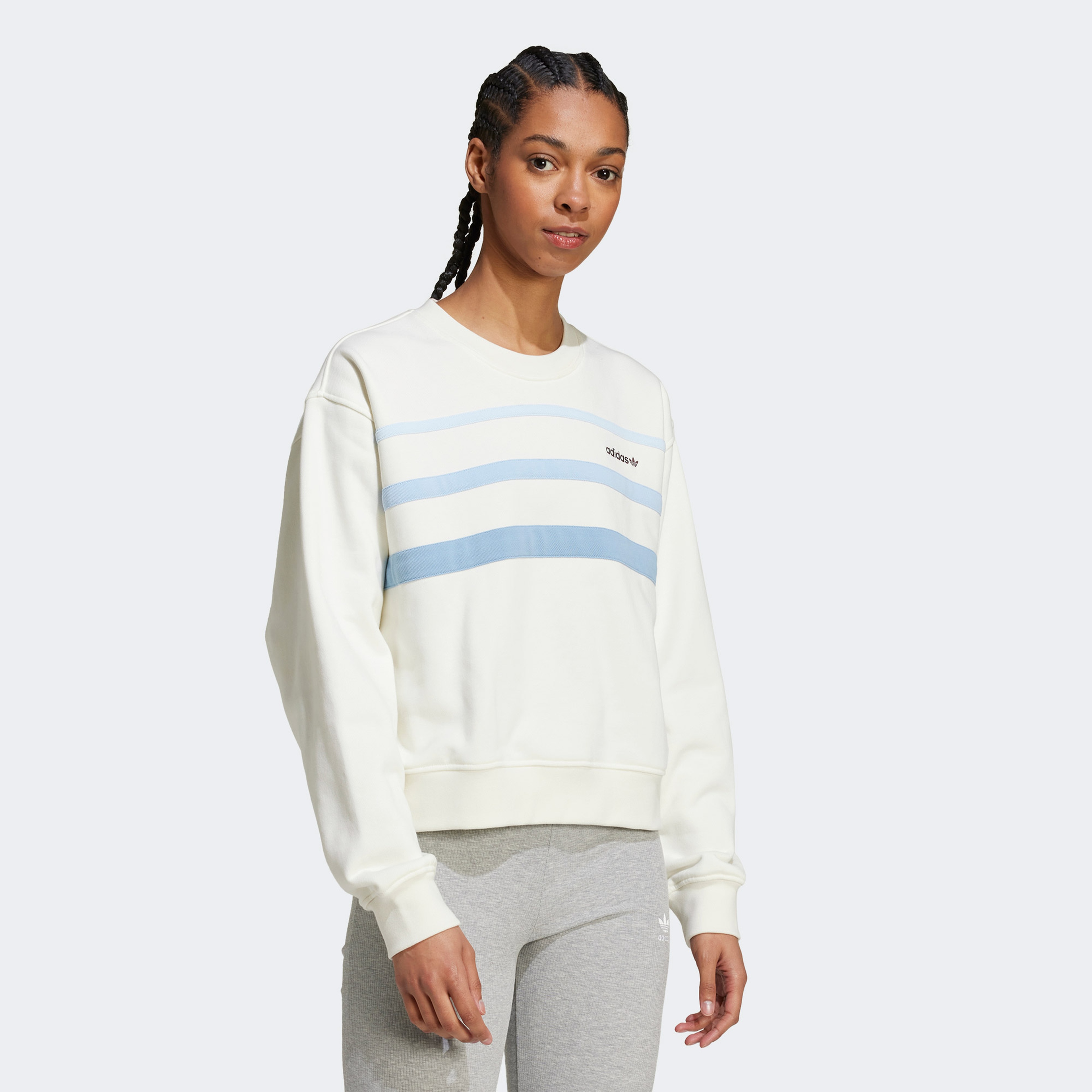 adidas Originals 80S Kadın Beyaz Sweatshirt