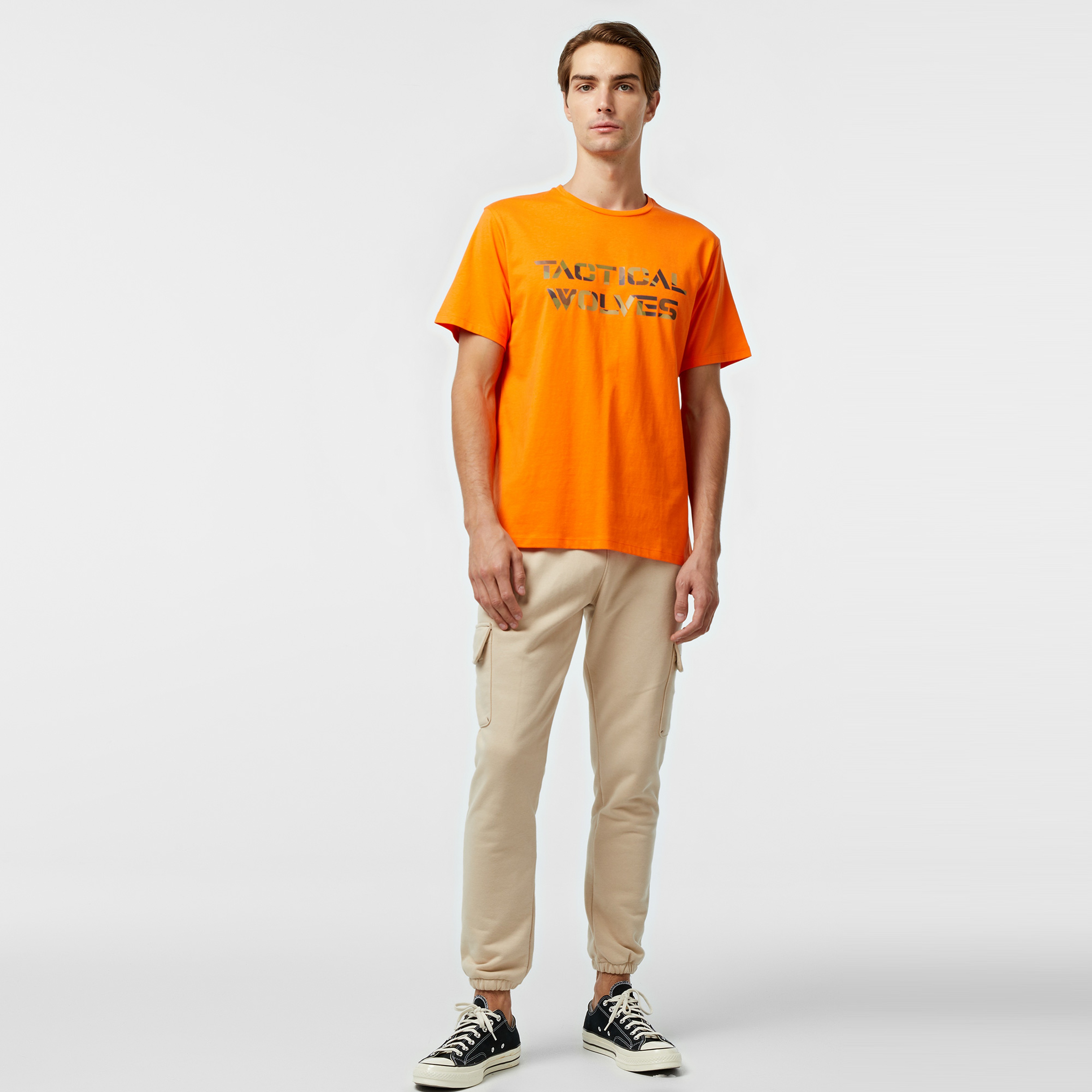 Tactical Wolves Classical Erkek Siyah T-Shirt