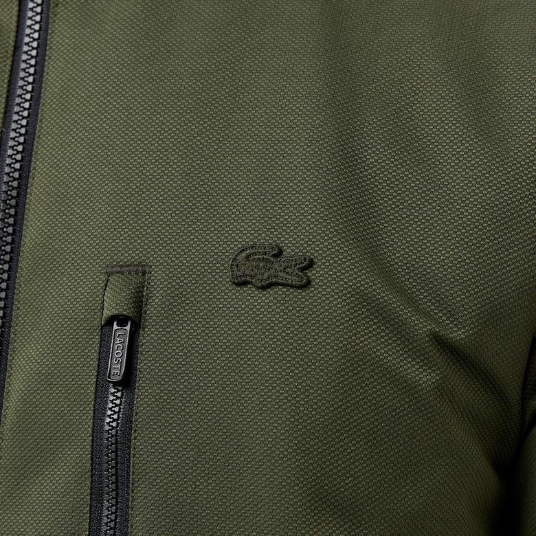 Erkek Regular Fit Dik Yaka Çift Taraflı Siyah Mont