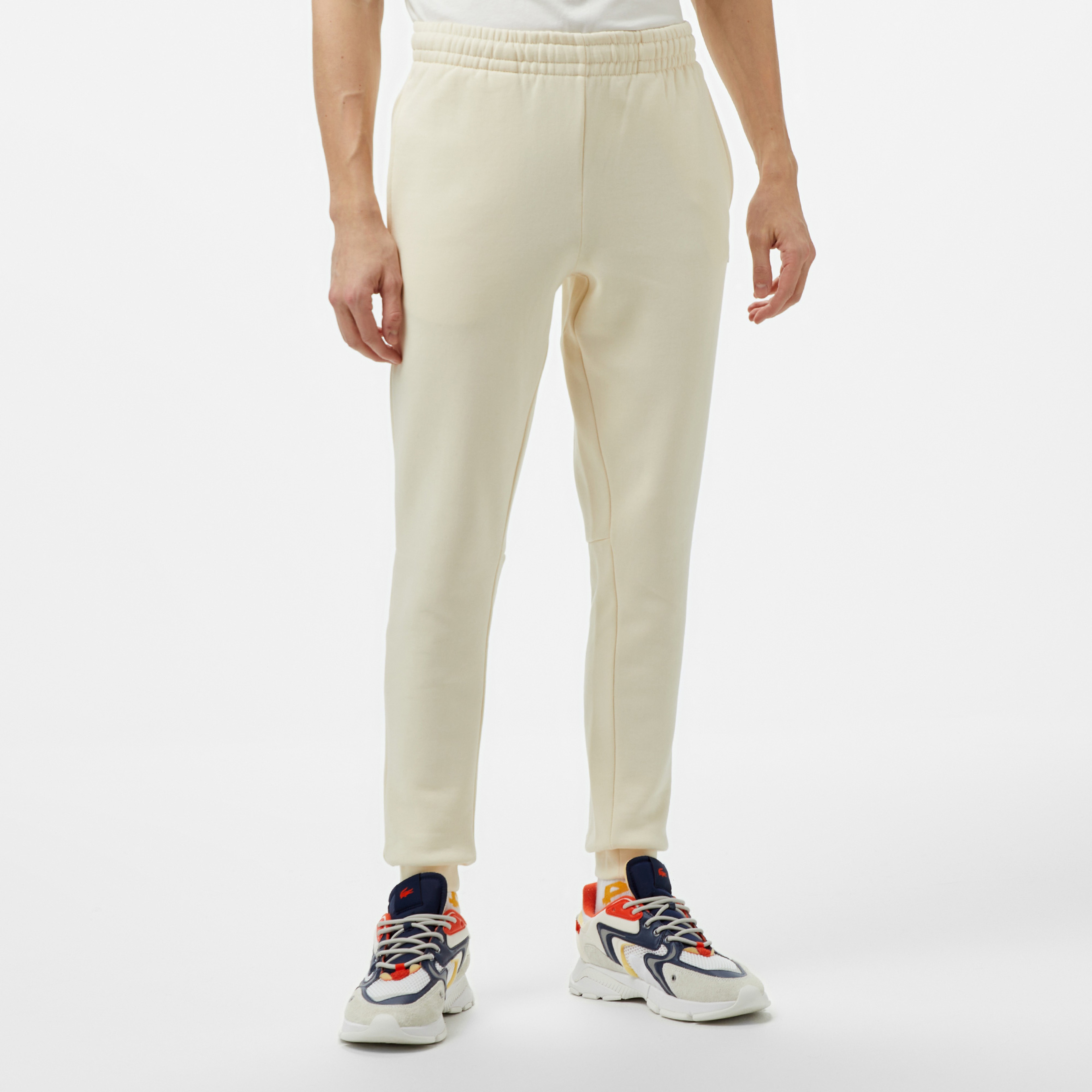 Erkek Slim Fit Krem Eşofman Altı