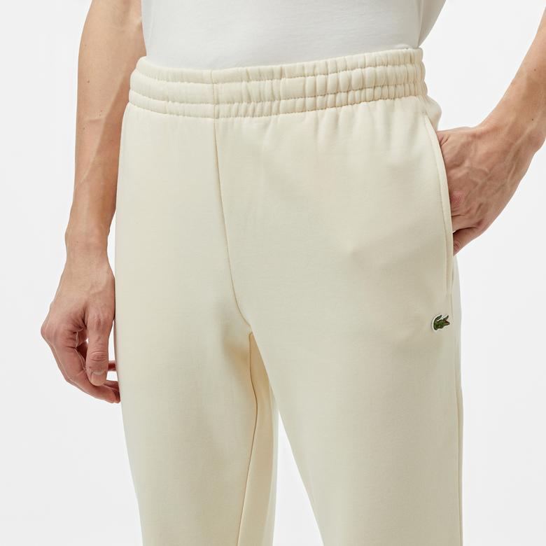 Erkek Slim Fit Krem Eşofman Altı