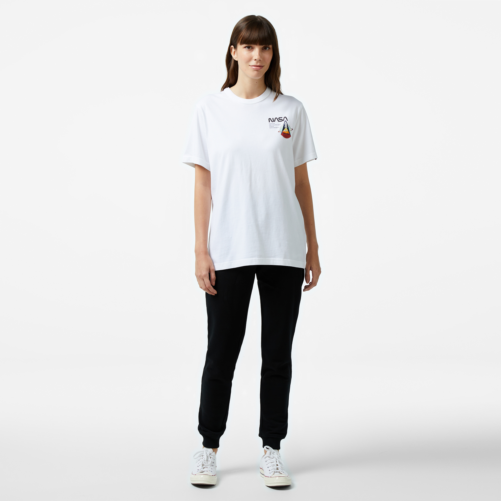 Alpha Industries Columbia Sts-1 Unisex Beyaz T-ShirtMUTA54509PK