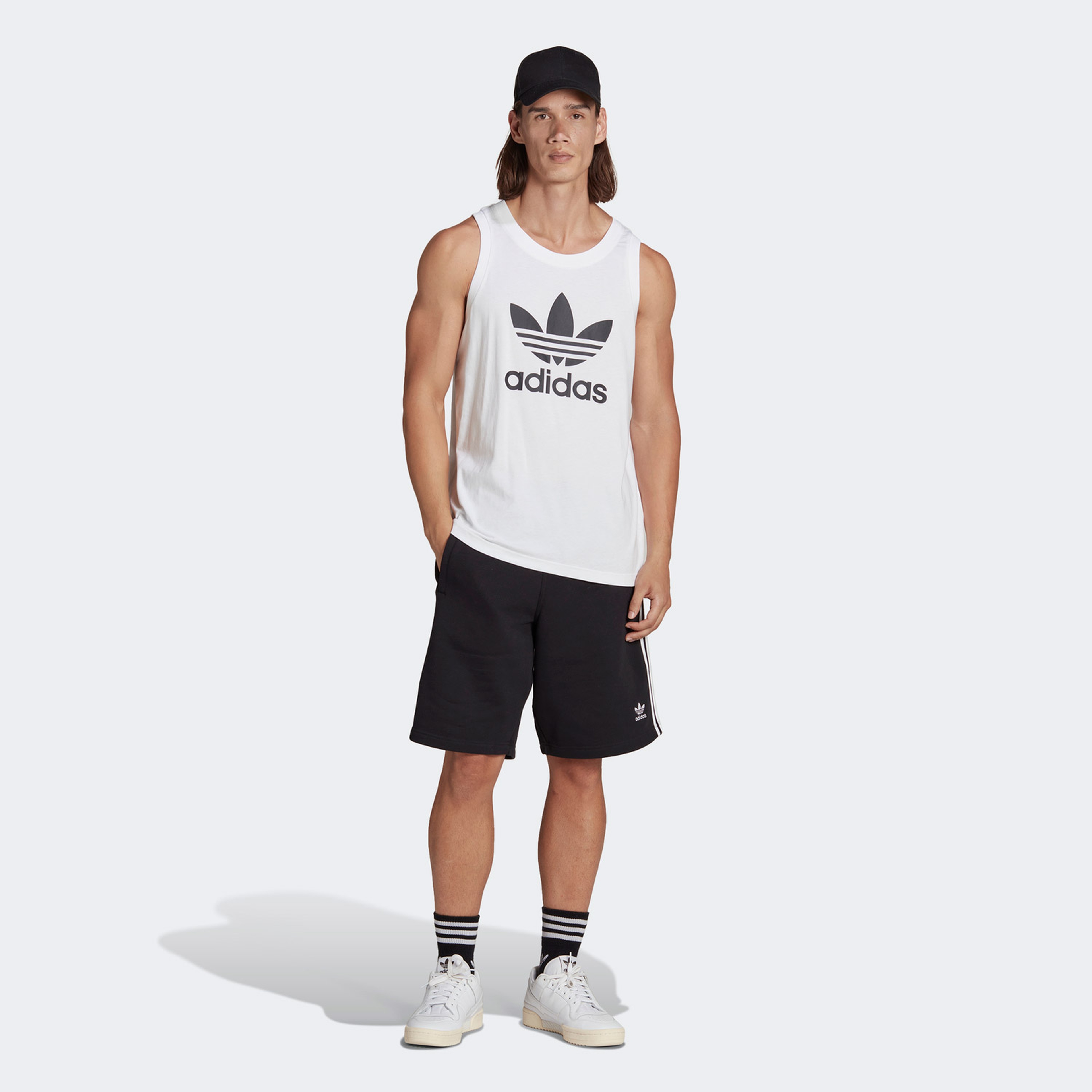 adidas Trefoıl Tank Erkek Beyaz Atlet